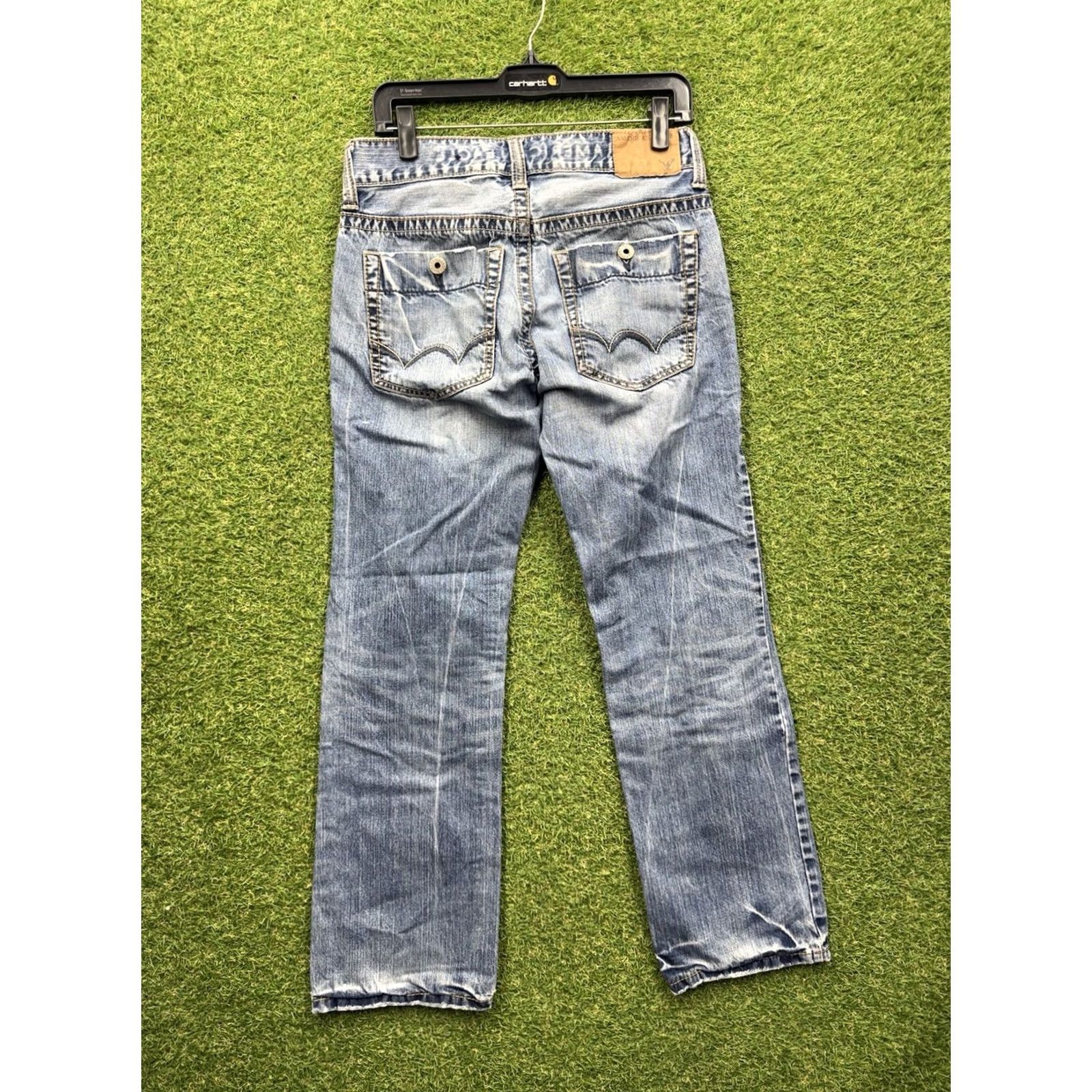 American Eagle Outfitters American Eagle Outfitters Jeans 28x30 Regular Fit 5-Pocket Denim Blue Mens Straight Leg Vintage? No - Jeans Size US 28 / EU 44 - 2 Thumbnail