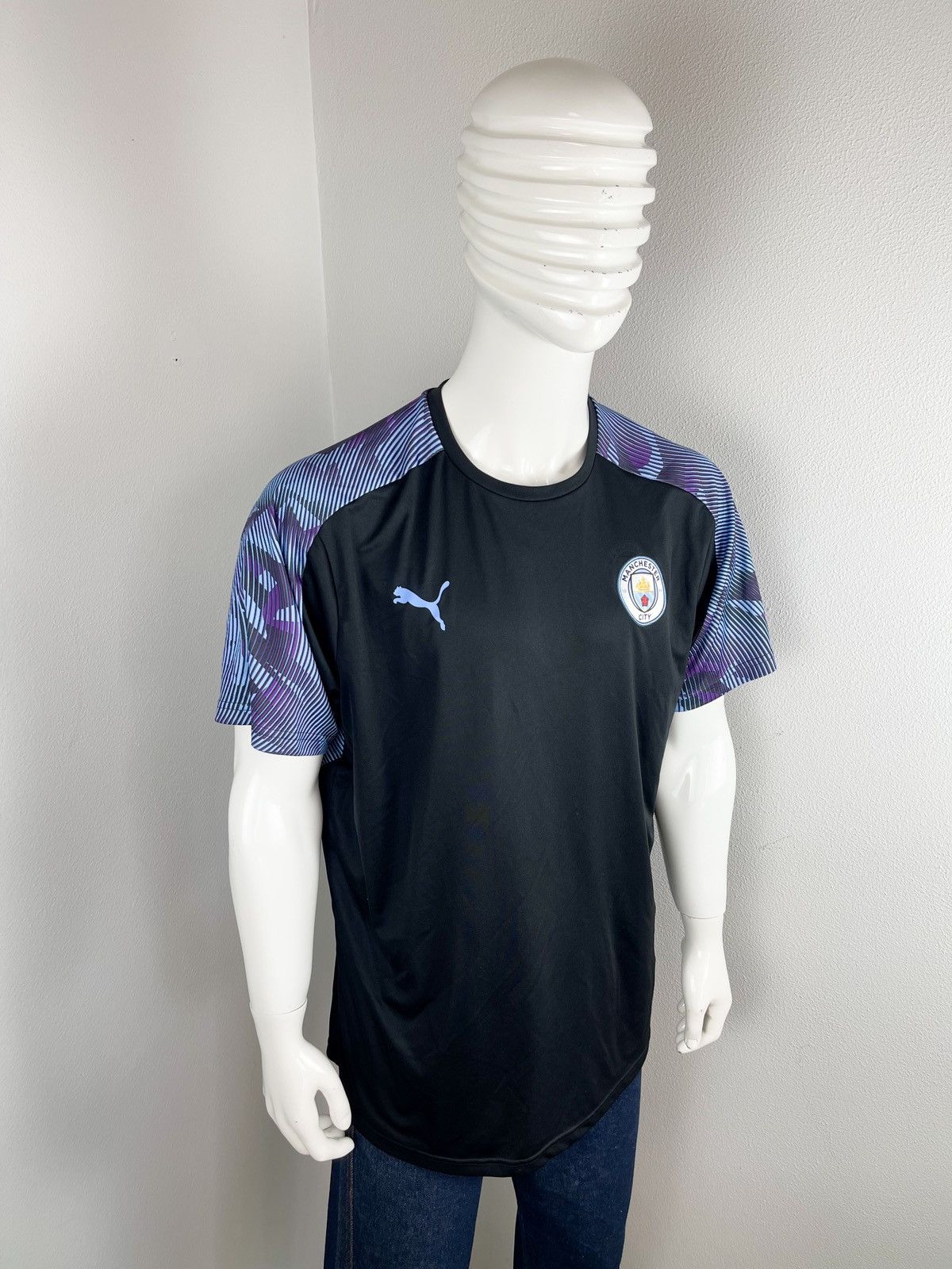 Puma PUMA MANCHESTER CITY FC 2019/20 TRAINING JERSEY SHIRT Size US XXL / EU 58 / 5 - 2 Thumbnail