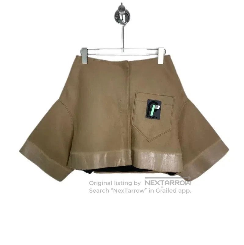 Prada Prada Brown Cotton Women's Jacket. Size XXS / US 00 / IT 34 - 1 Thumbnail