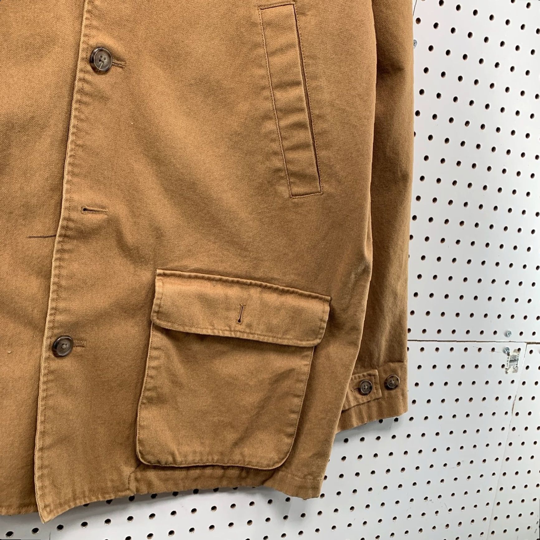 Lands' End VINTAGE Lands End Coat Mens XL Brown Canvas Barn Chore Flannel Plaid Leather Size US XL / EU 56 / 4 - 7 Thumbnail