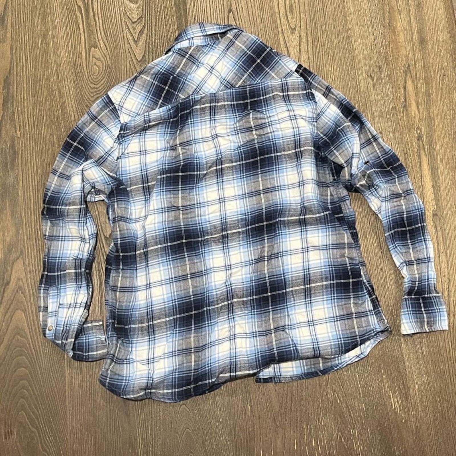 Vintage Jachs Girlfriend Bea Button-Down Shirt Flannel Plaid M Size M / US 6-8 / IT 42-44 - 4 Thumbnail