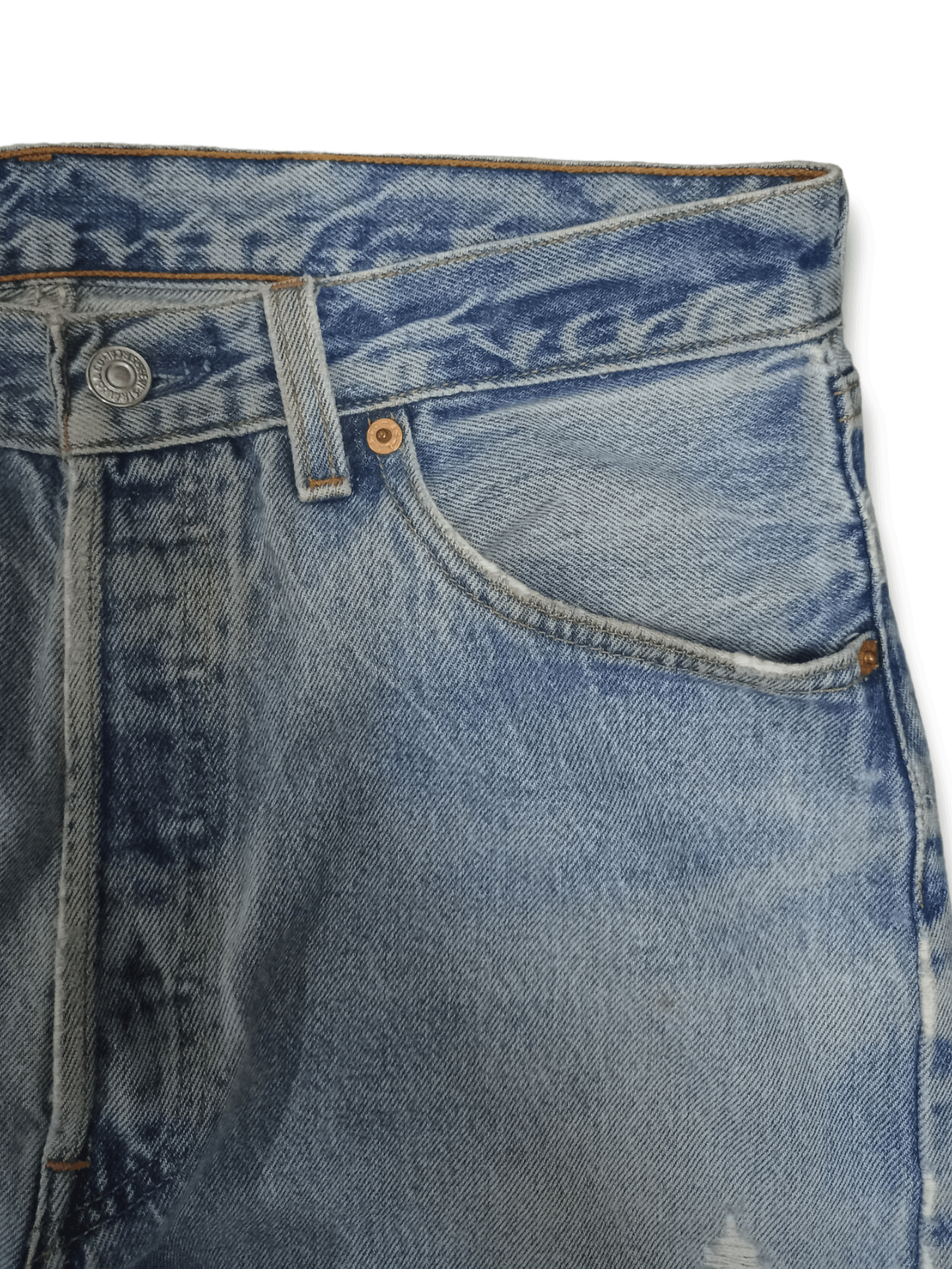 Levi's × Levi's Vintage Clothing Vintage 90s Levis 501 Stonewashed Distressed Loose Jeans Size US 30 / EU 46 - 6 Thumbnail