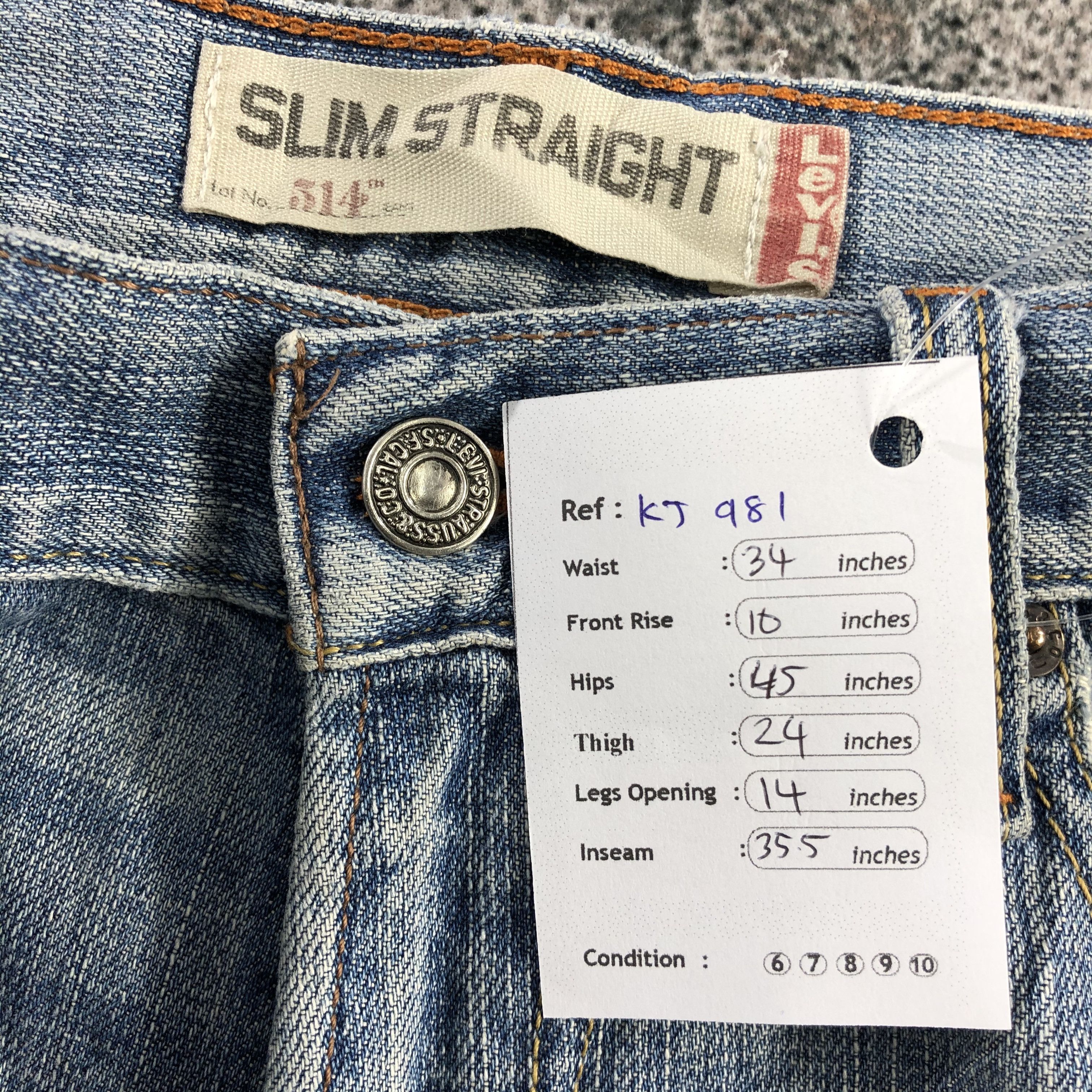 Levi's Vintage Levi's 514 Jeans Slim Straight Denim KJ981 Size US 32 / EU 48 - 15 Thumbnail