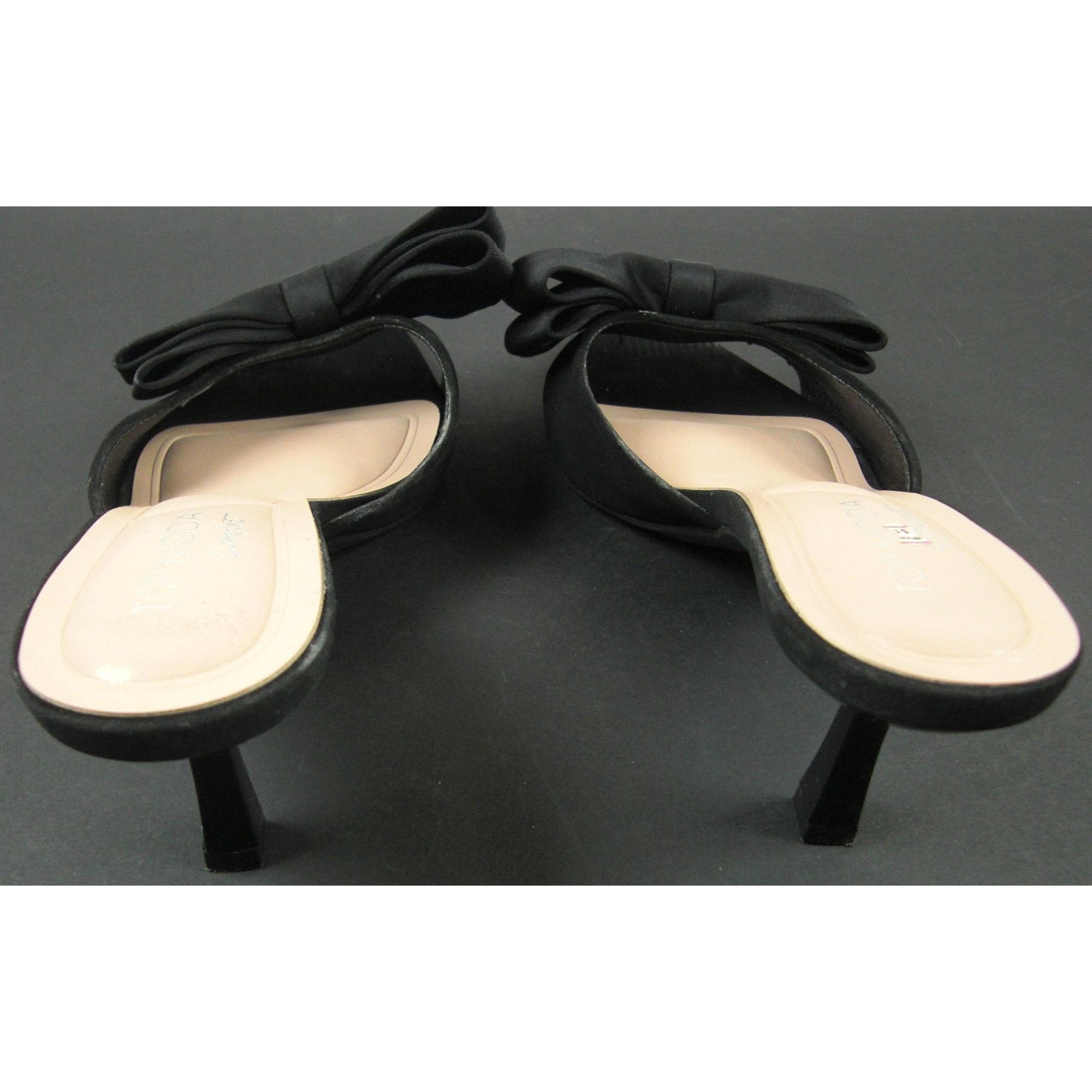 Other TOP MODA Women's Black Slip-on Heels Size 7.5 Pre-Owned Size US 7.5 / IT 37.5 - 3 Thumbnail