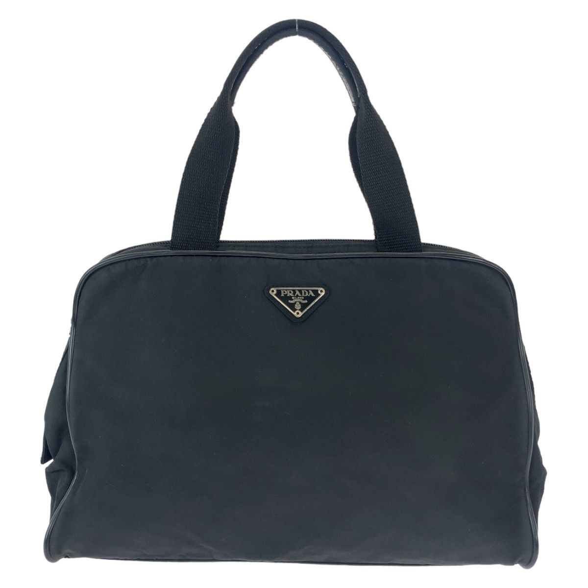 Prada Prada Prada Nylon Tessuto Logo Plate Handbag Canvas Handbag 407531 in Very Good Condition Size ONE SIZE - 1 Thumbnail