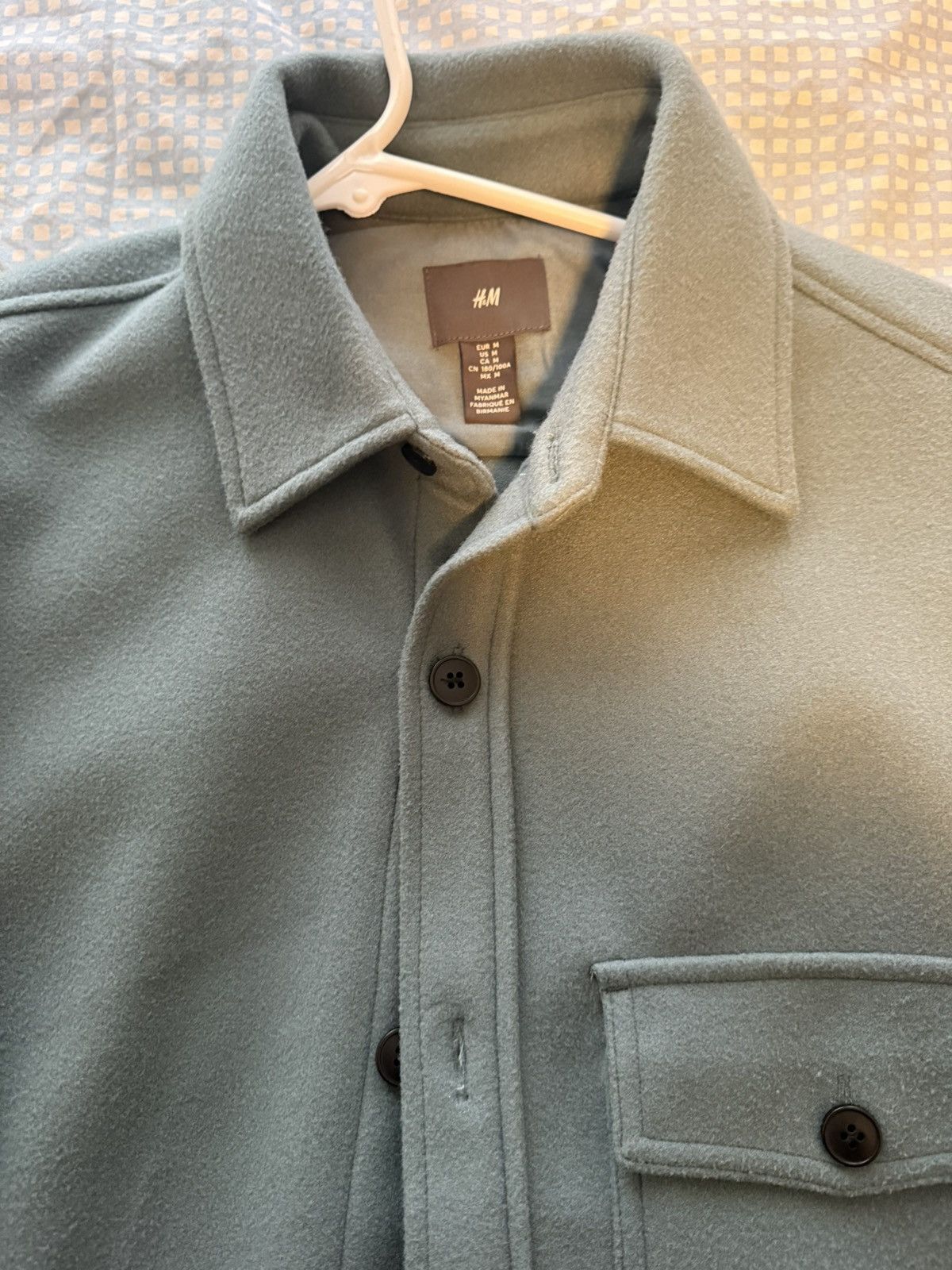 H&M Turquoise Button Up Jacket Size US M / EU 48-50 / 2 - 2 Thumbnail