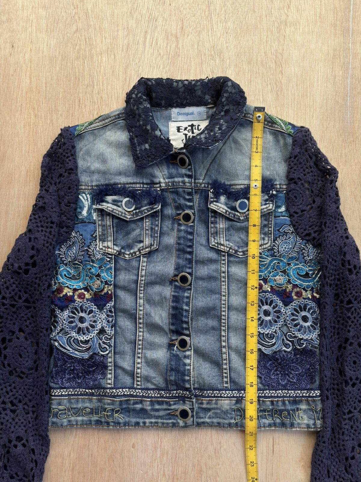 Hysteric Glamour × Japanese Brand Desigual Exotic Jeans Denim Jacket Luxury Style Size M / US 6-8 / IT 42-44 - 12 Thumbnail