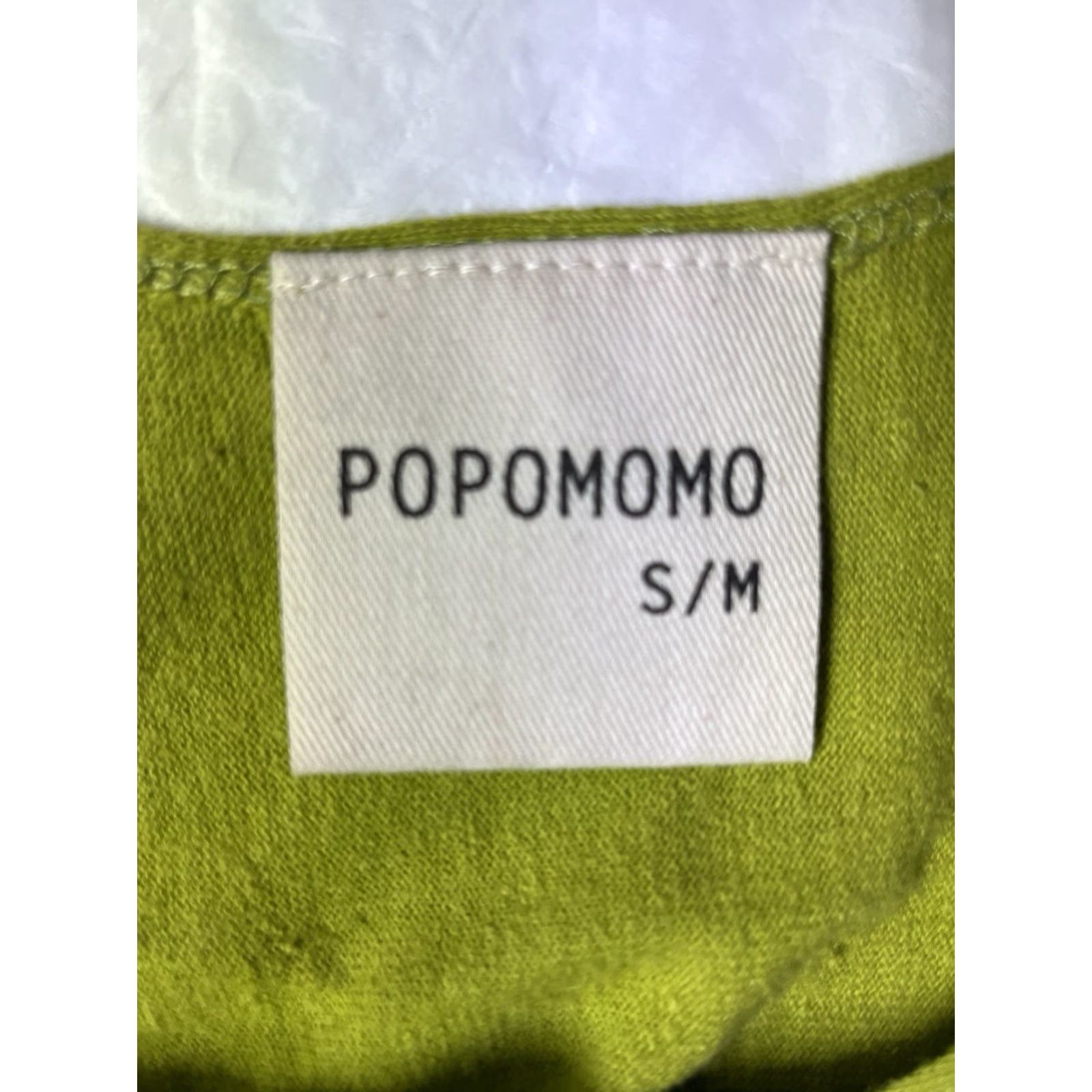 Vintage Popomomo Women Shirt Dress Green Sleeveless Button Down V-Neck Knee Length Size S/M Regular Size L / US 10 / IT 46 - 5 Thumbnail