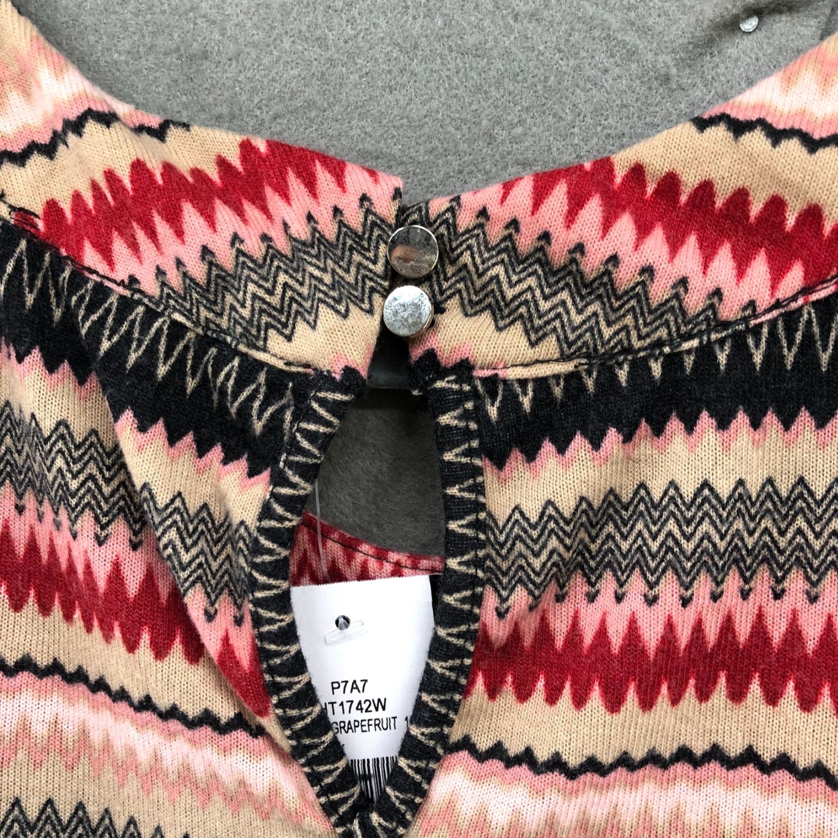 Vintage Robert Louis Top Womens 3X Tunic Western Print Cut Out Asymmetric 3/4 Sleeve NWT Size XXL / US 16-18 / IT 52-54 - 6 Thumbnail