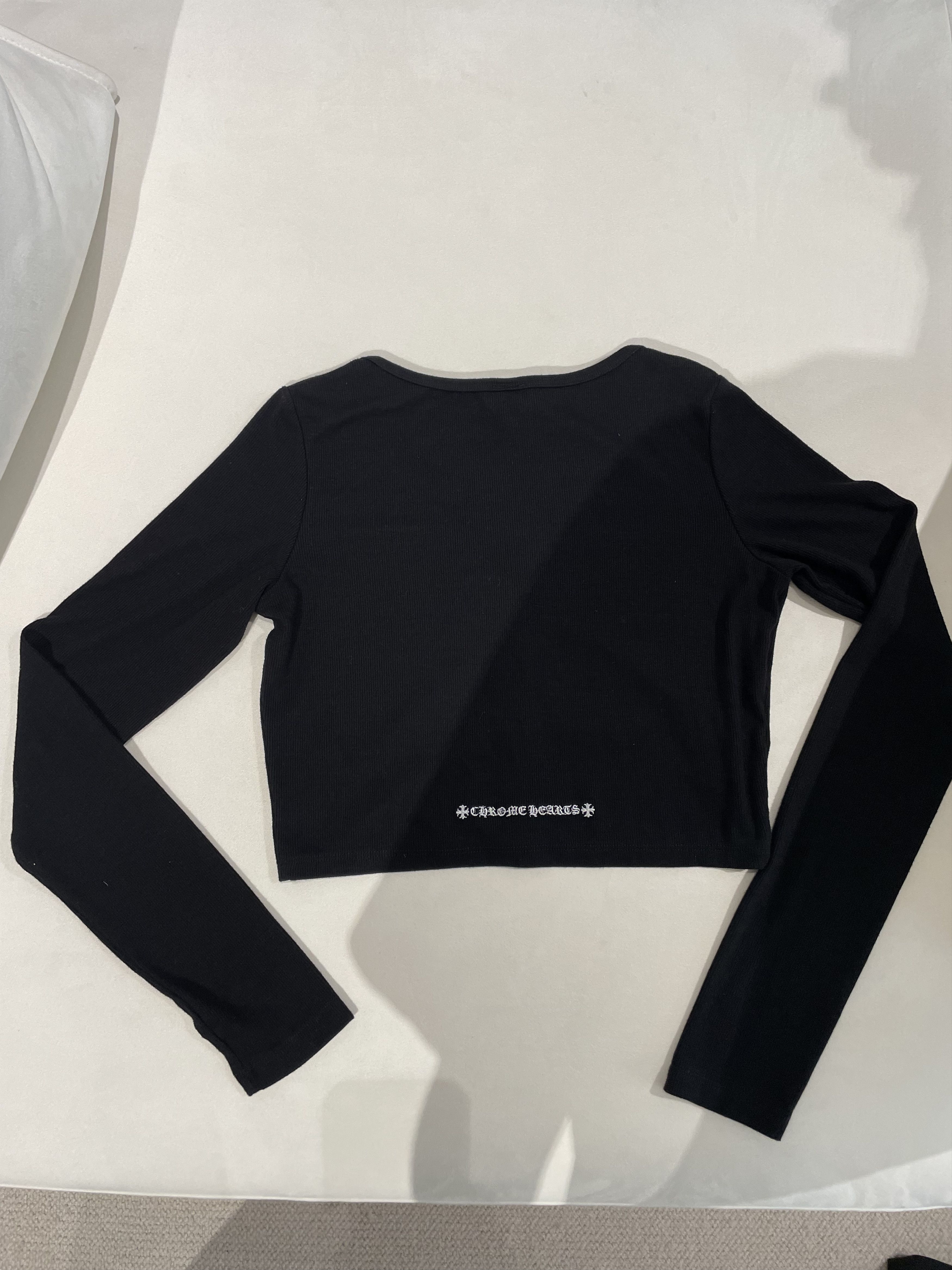 Chrome Hearts Chrome Hearts Bad Seed Black Dagger Cropped Cardigan Size S / US 4 / IT 40 - 4 Thumbnail