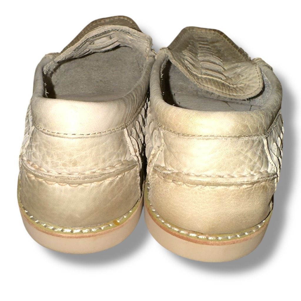 Sperry New Sperry Top Sider Distressed Off-White Woven Loafers Sz 8 Size US 8.5 / EU 41-42 - 6 Thumbnail