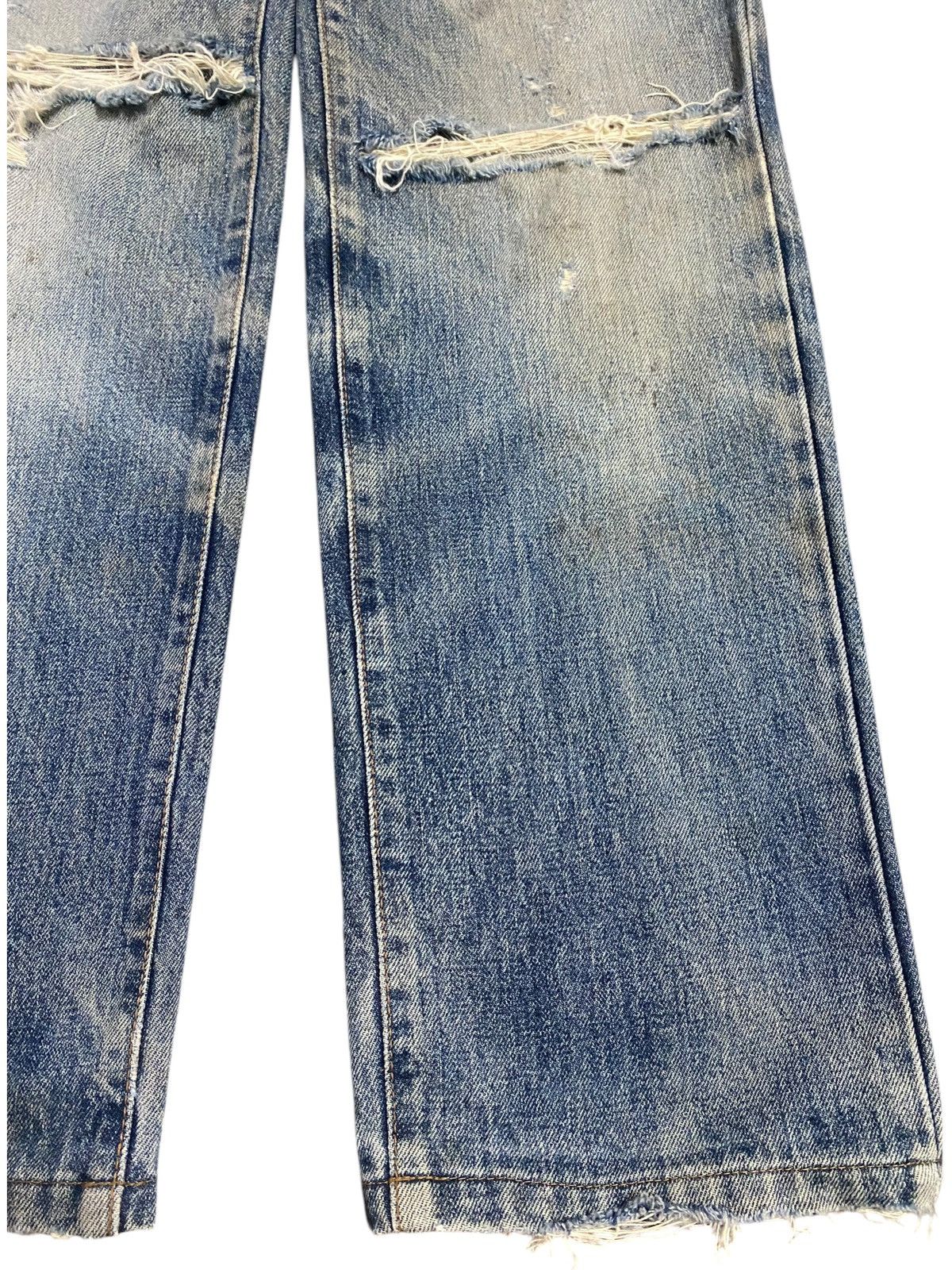 Vintage Vintage Bobson Japan Blue Wash Distressed Loose Jeans Size US 29 - 12 Thumbnail