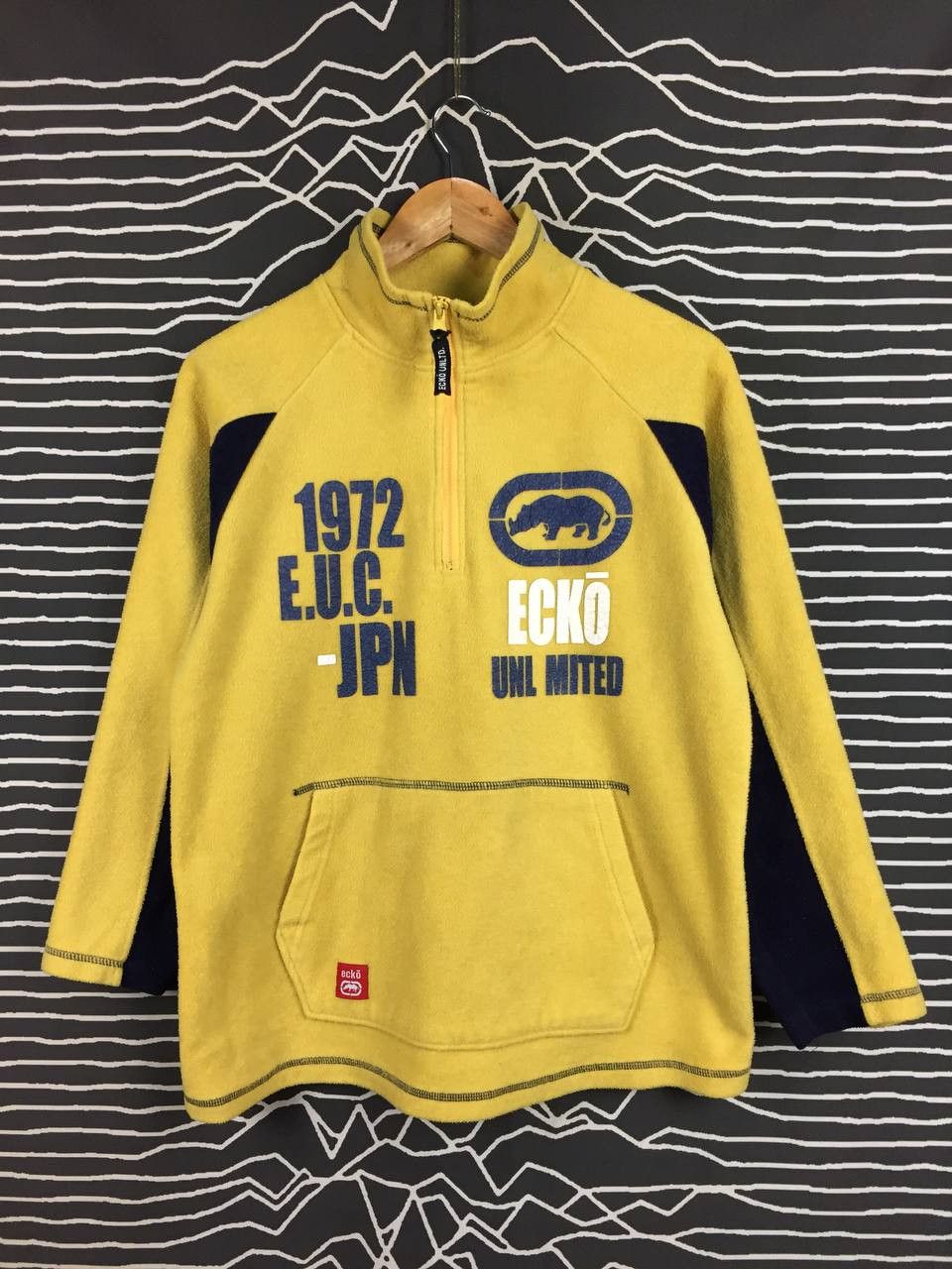Ecko Unltd. Vtg Ecko Unltd. Rhinoceros Logo Fleece Pullover Jacket Size US M / EU 48-50 / 2 - 1 Thumbnail