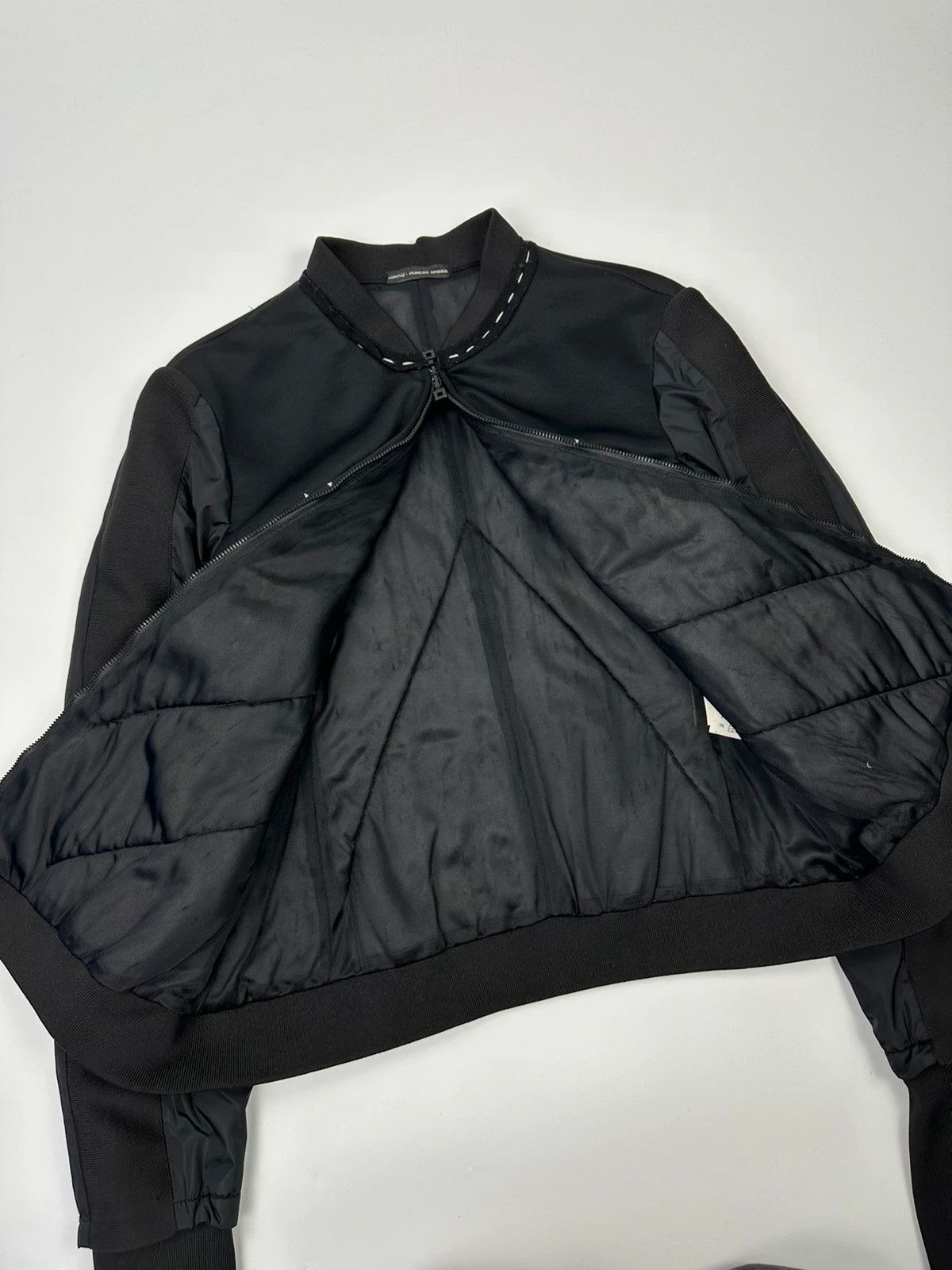 Marithe + Francois Girbaud Marithé Francois Girbaud Black White Stitched Sample Jacket Size L / US 10 / IT 46 - 5 Thumbnail