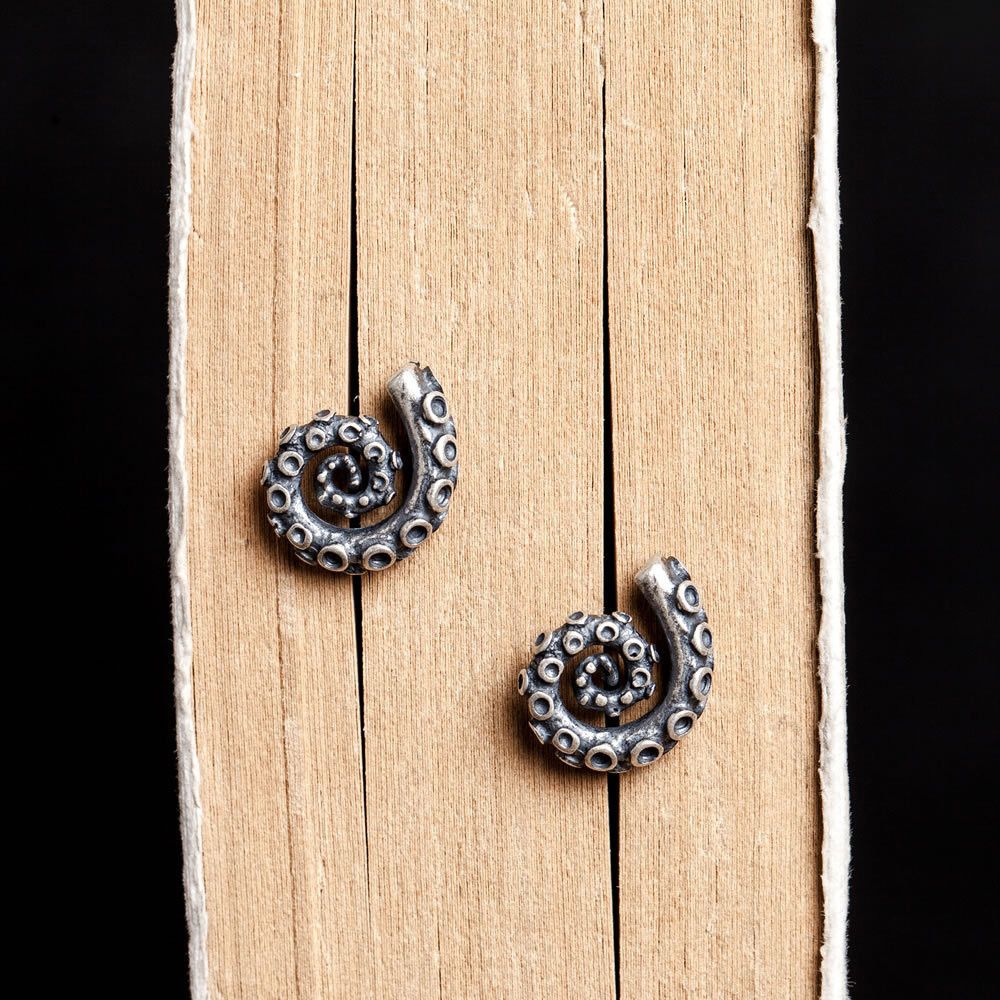 Jewelry Deep-sea monster Future Earrings One Pairs Chrome Jewelry Size ONE SIZE - 3 Thumbnail