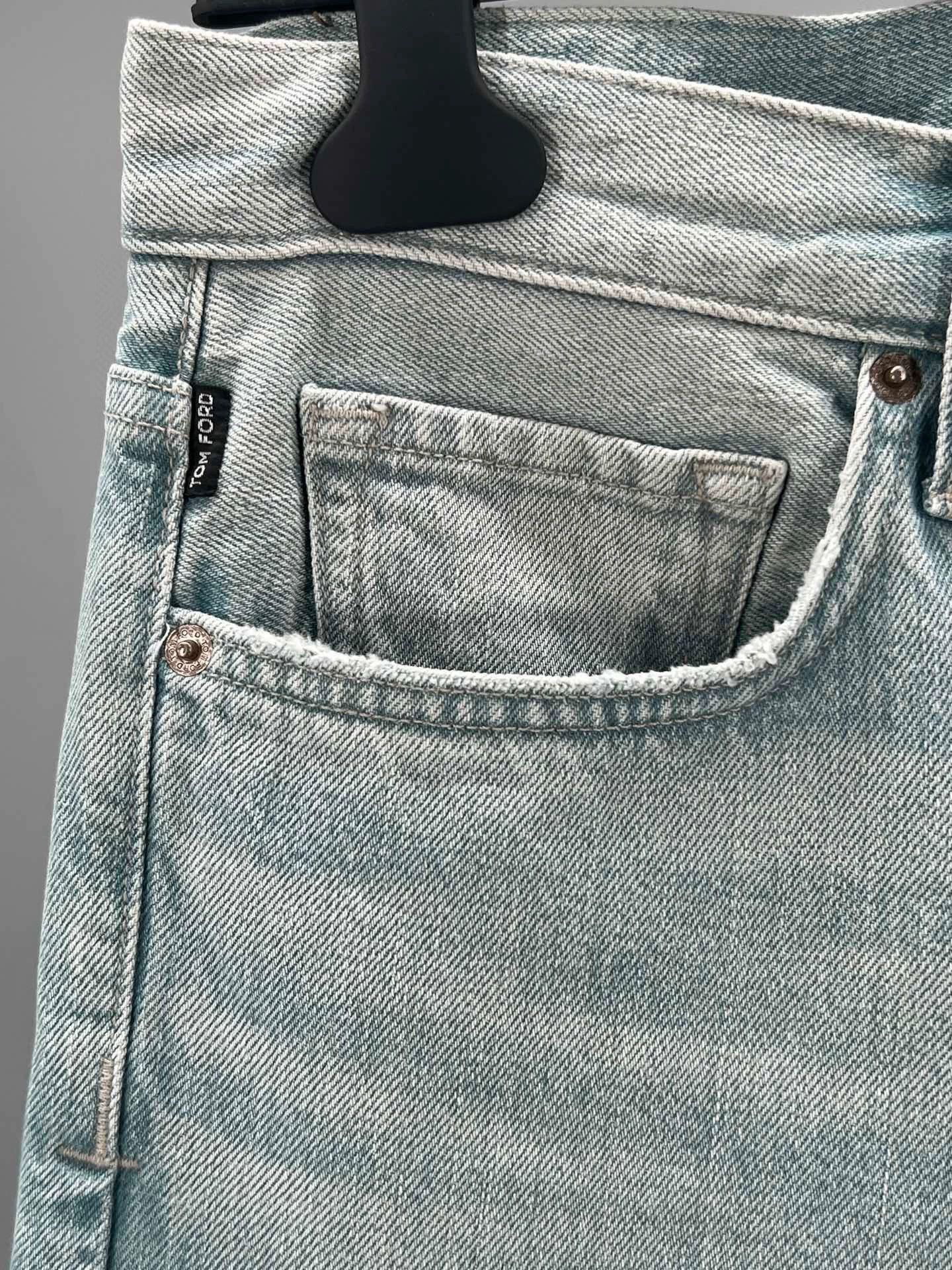 Tom Ford tom ford men's new patchwork jeans Size US 33 - 2 Thumbnail