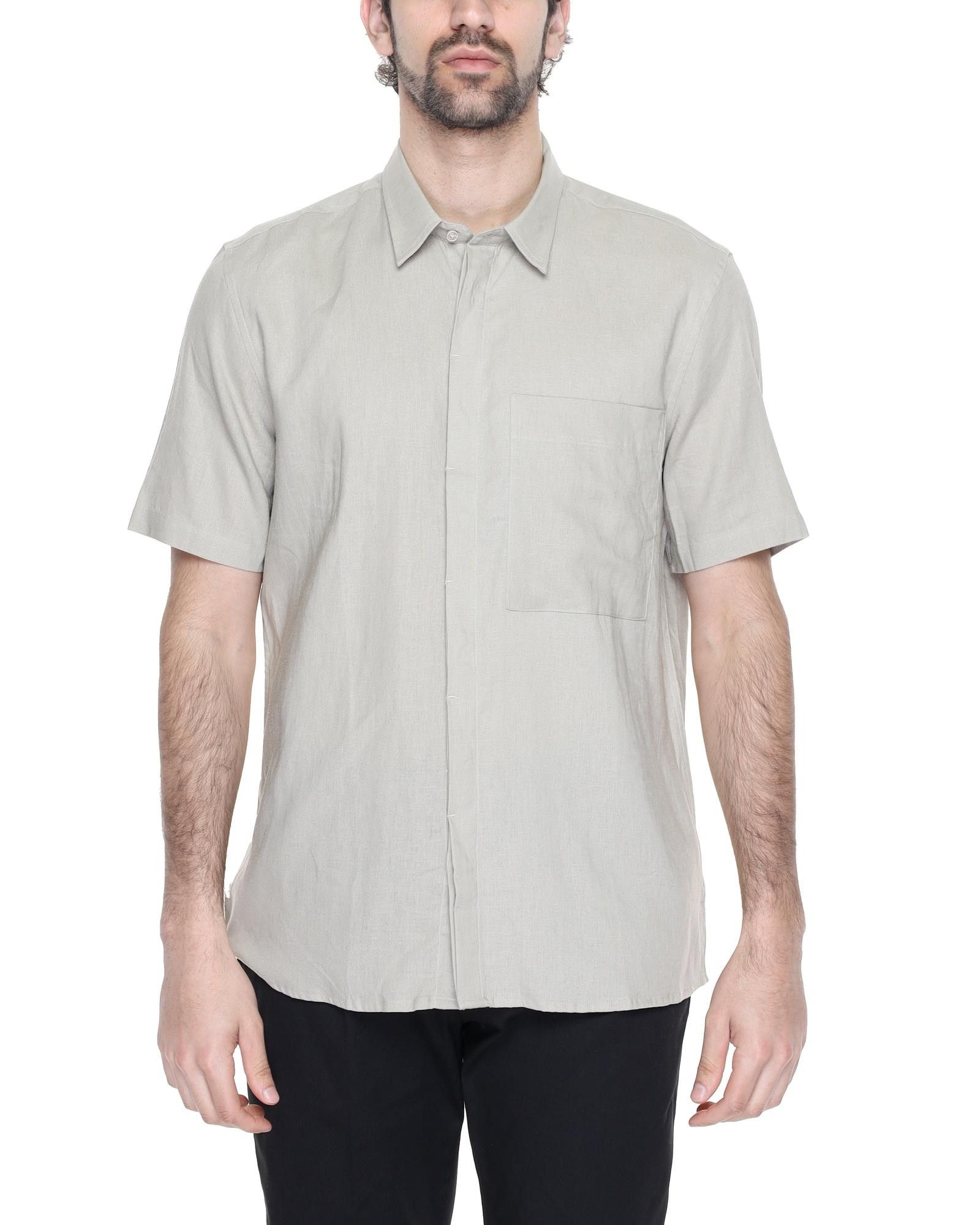 Image of Antony Morato Short Sleeve Button-Fastening Shirt in Beige, Men's (Size Small)