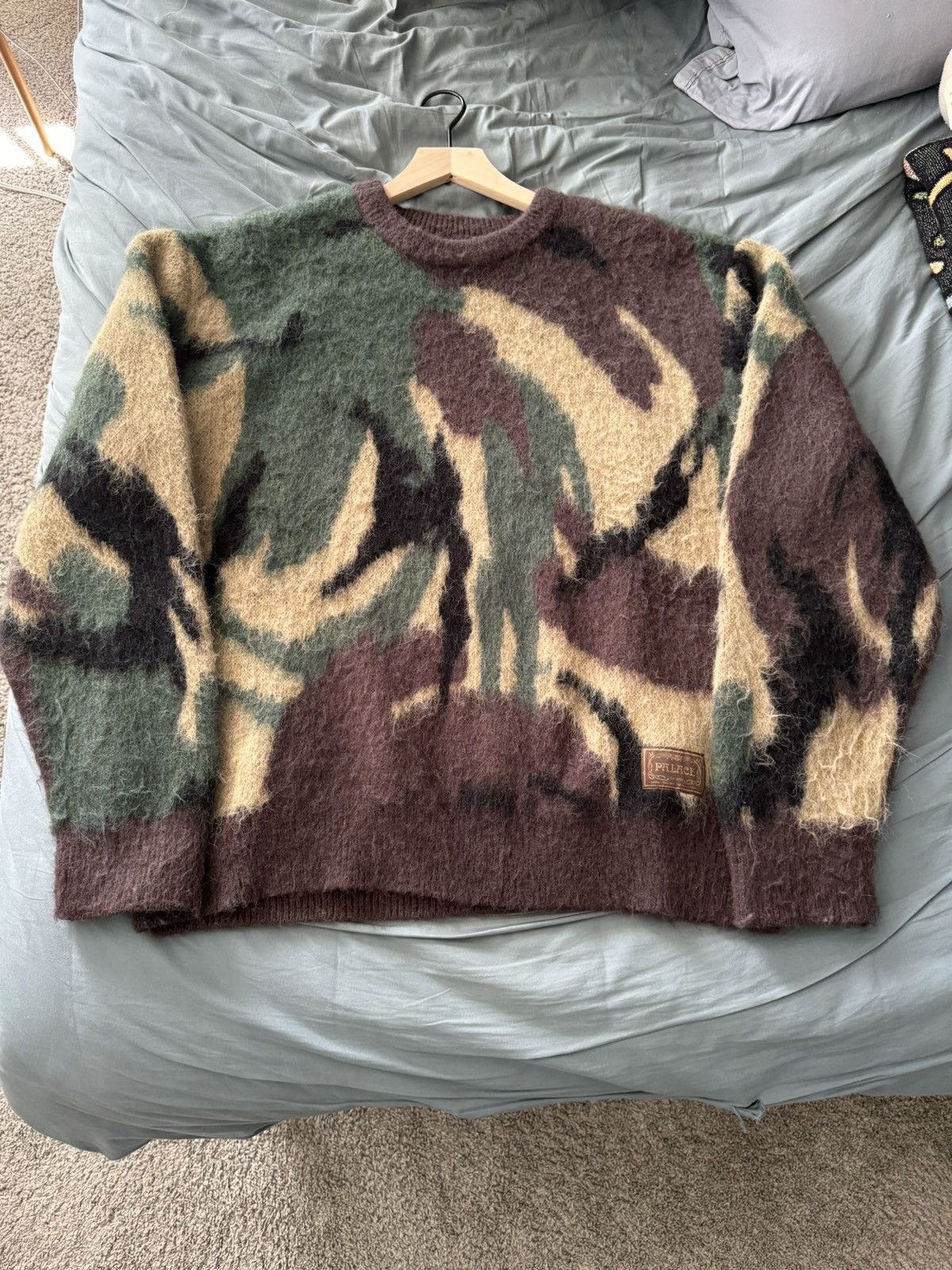 Palace Palace Hairy Camo Knit Woodland | Grailed