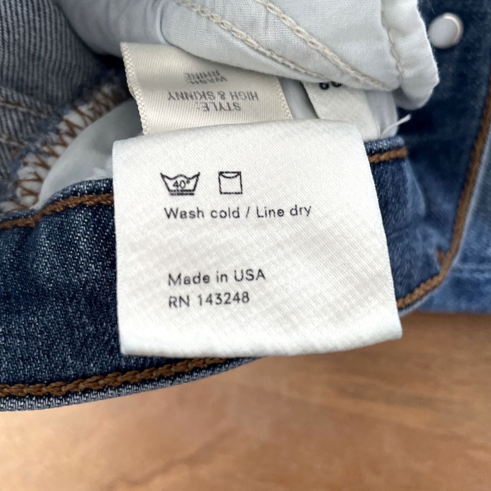 Reformation Reformation Jeans Women High Rise Skinny Denim Light Wash 28 Stretch Spirit Bohemian City USA Logo Zipper Button Size 28" / US 6 / IT 42 - 5 Thumbnail