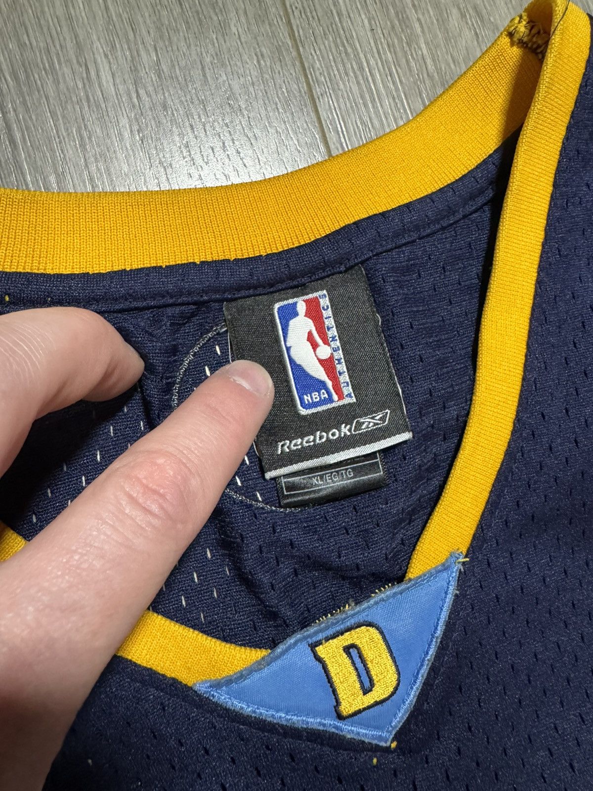 NBA × Reebok × Vintage Carmelo Anthony Denver Nuggets Jersey Swingman Alt NBA Blue Size US XL / EU 56 / 4 - 5 Thumbnail