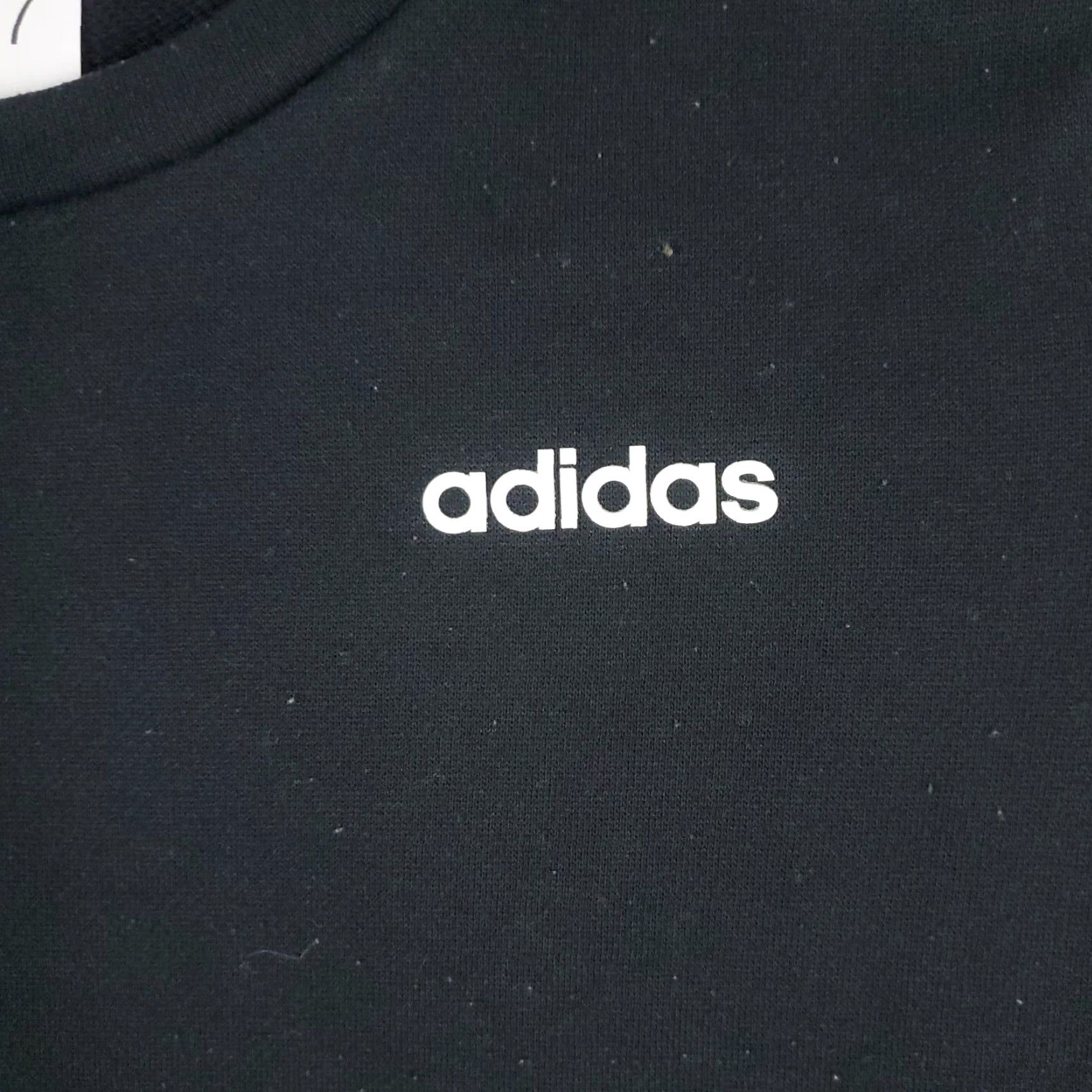 Adidas ADIDAS Sweatshirt Women S Black Logo Knit Pullover Regular All Seasons Crew Neck Casual Activewear Size S / US 4 / IT 40 - 2 Thumbnail