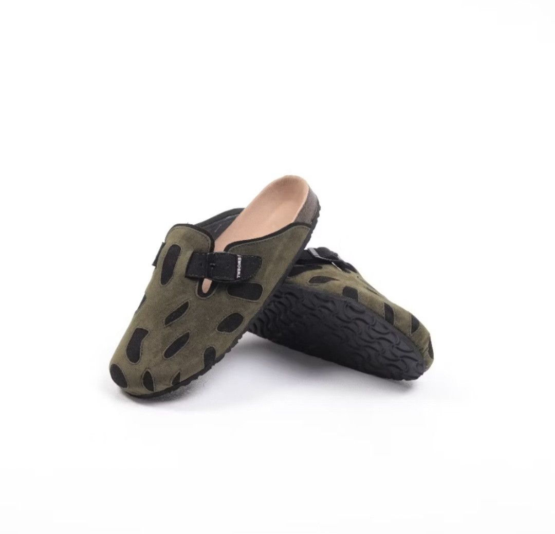Japanese Brand Patchwork green black Japanese style sandal Size US 8 / EU 41 - 3 Thumbnail
