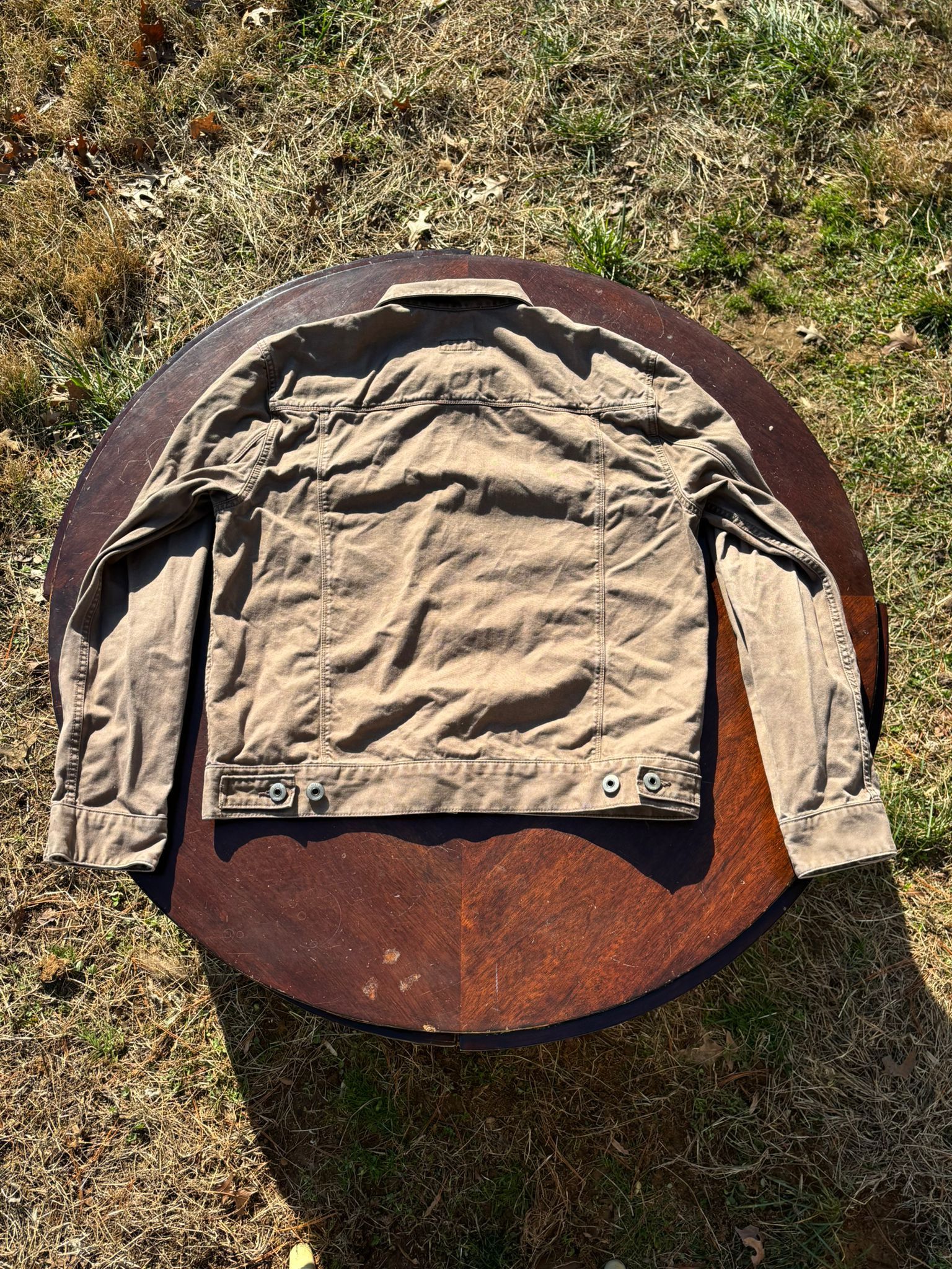 Express Brown Demin Jacket Size US L / EU 52-54 / 3 - 2 Thumbnail