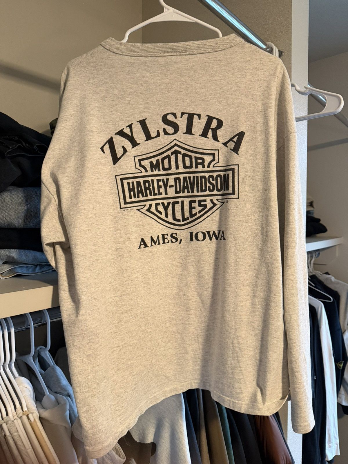 Harley Davidson 1996 Harley-Davidson “HD Tradition” long sleeve henley Size US XL / EU 56 / 4 - 4 Thumbnail