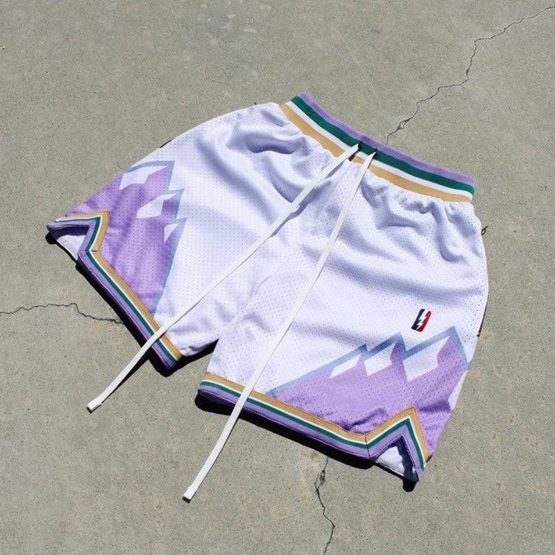 image of Collect And Select L - Collect & Select Utah Jazz Swingman Shorts in Cream, Men's (Size 36)