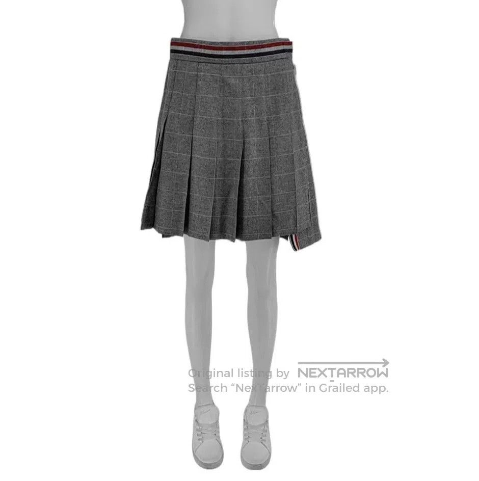 Thom Browne Thom Browne Gray Plaid Pleated Skirt Size 40. Size 39" - 1 Thumbnail