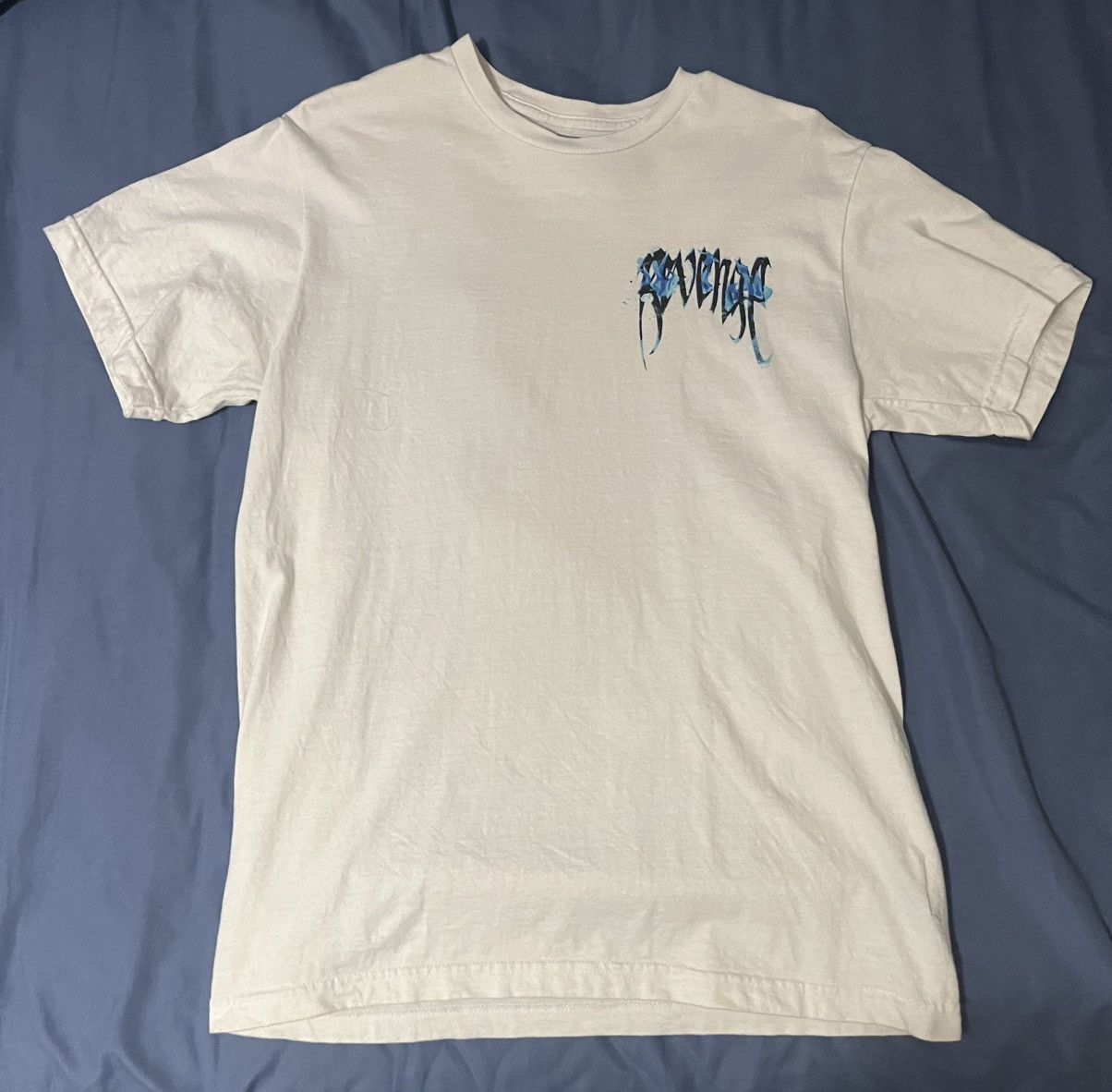 Revenge Revenge White “FLAME” Tee Size US M / EU 48-50 / 2 - 1 Thumbnail