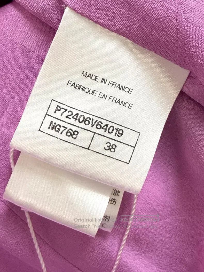 Chanel Chanel Pink and purple purple stripe rolled edge with pink Size XS / US 0-2 / IT 36-38 - 6 Thumbnail