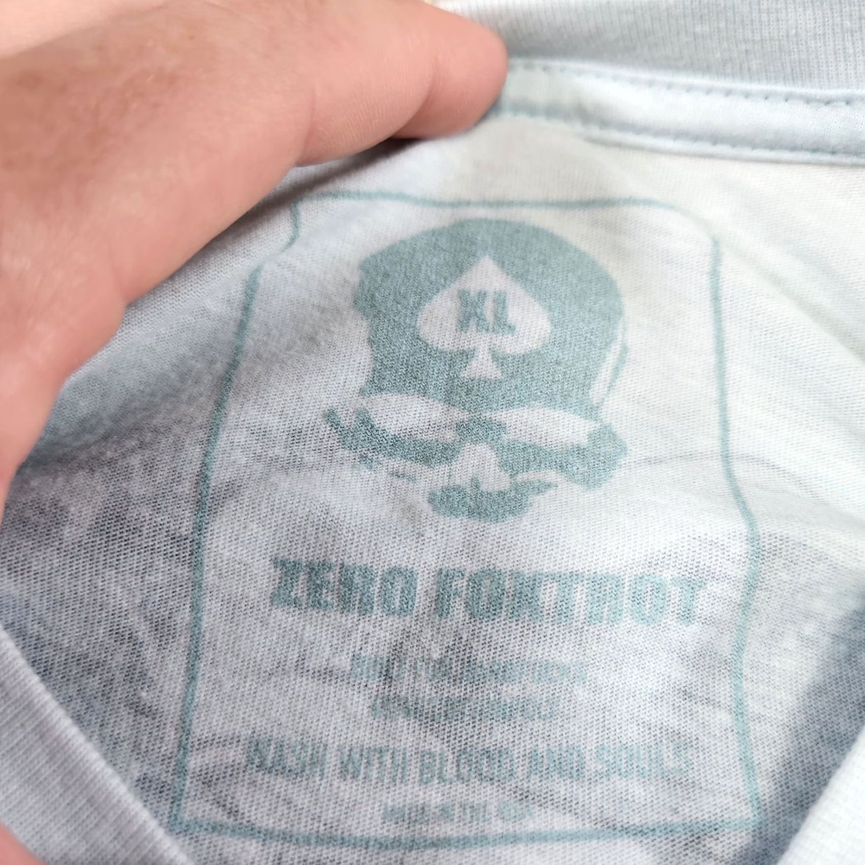Vintage Zero Foxtrot Shirt Men XL Blue Japanese Tactical Military Ruck Grunt Crossfit Size US XL / EU 56 / 4 - 3 Thumbnail