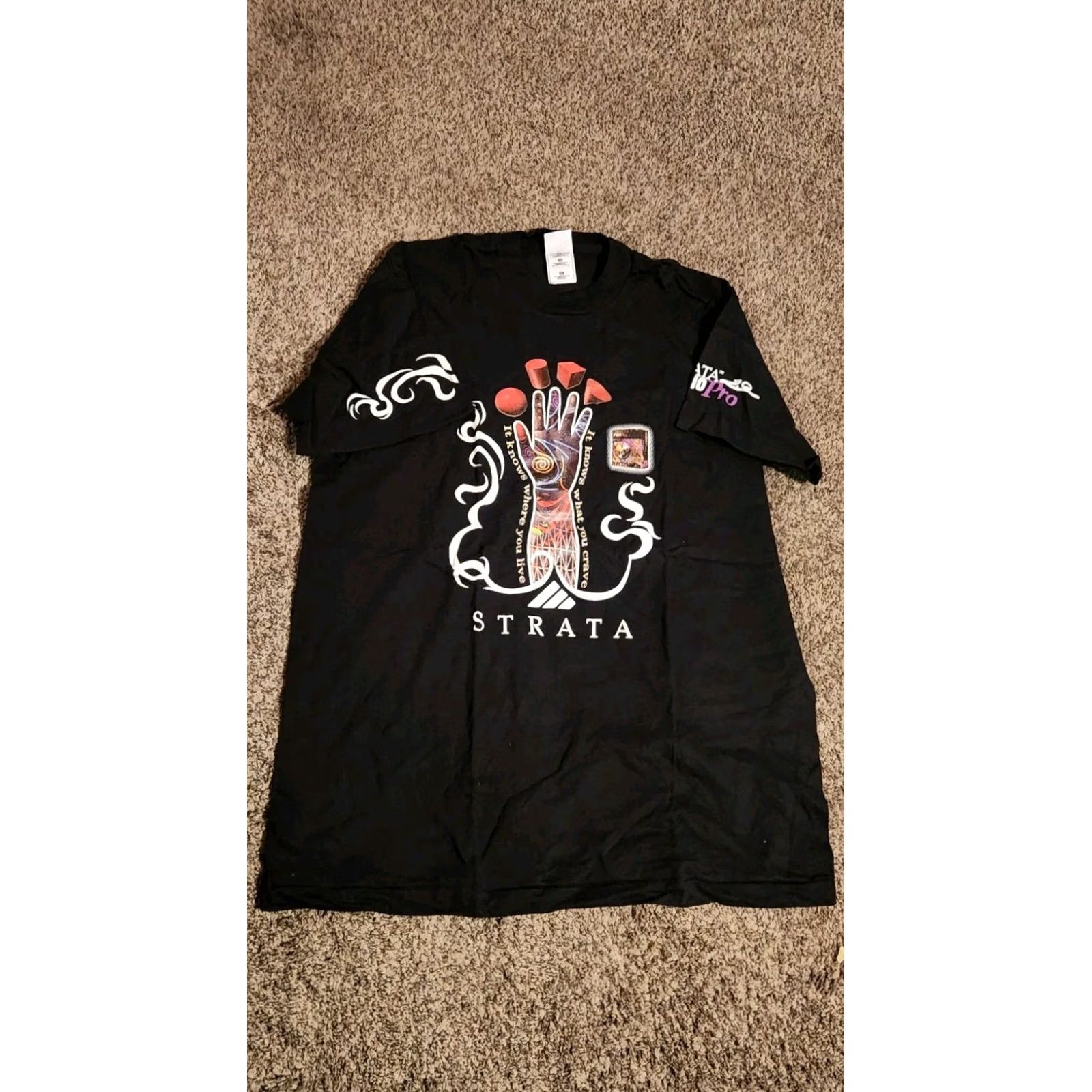 Vintage VINTAGE Strata Studio Pro 2.0 T-Shirt Graphic Print 90s Computer Software Black XL Men Size US XL / EU 56 / 4 - 2 Thumbnail