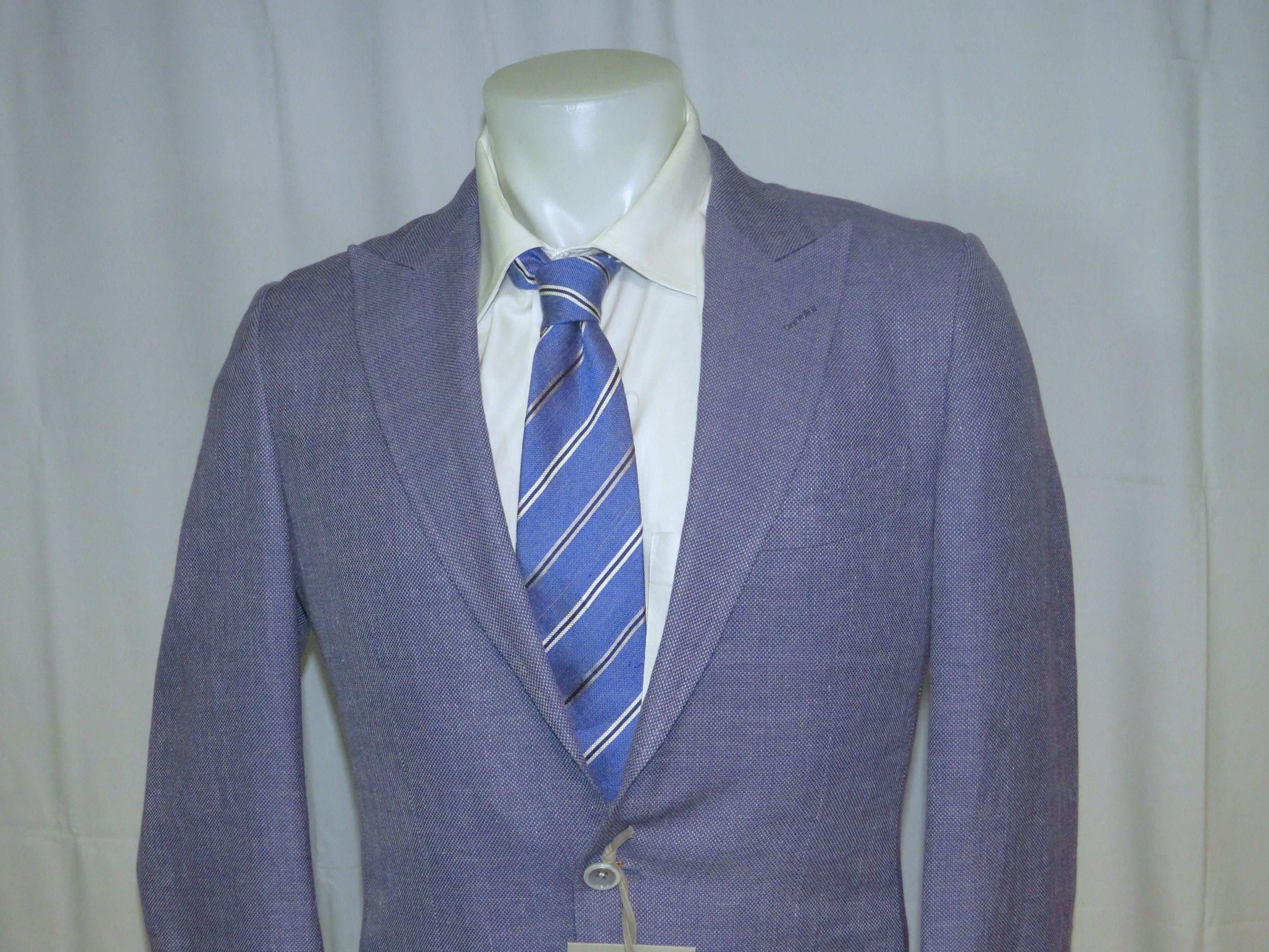 Tom Ford Base S Purple Weave Silk Blend Two Button Blazer 38R NWT Size 38R - 2 Thumbnail