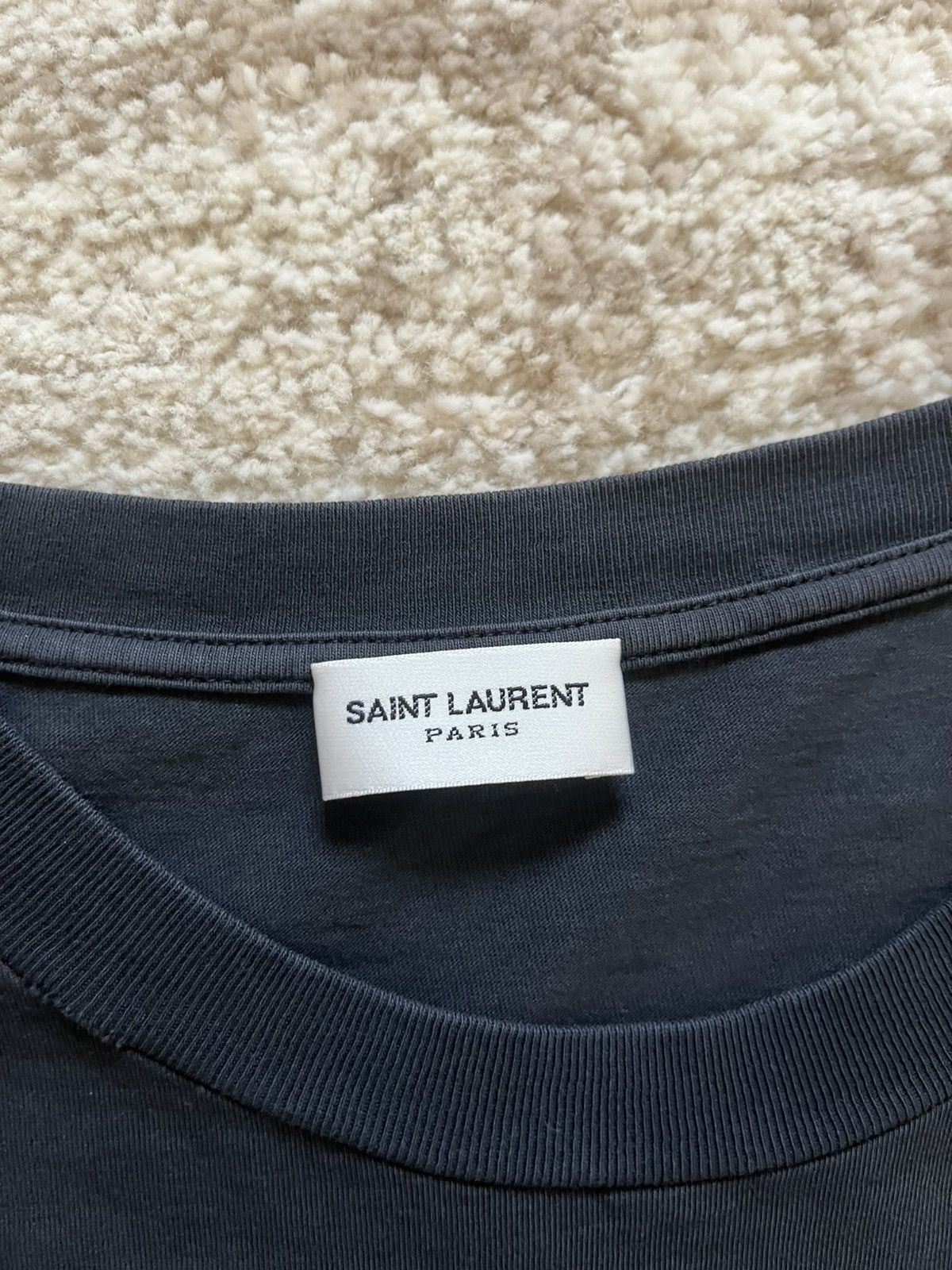 Saint Laurent Paris Saint Laurent Blood Luster Tee Size US S / EU 44-46 / 1 - 5 Thumbnail