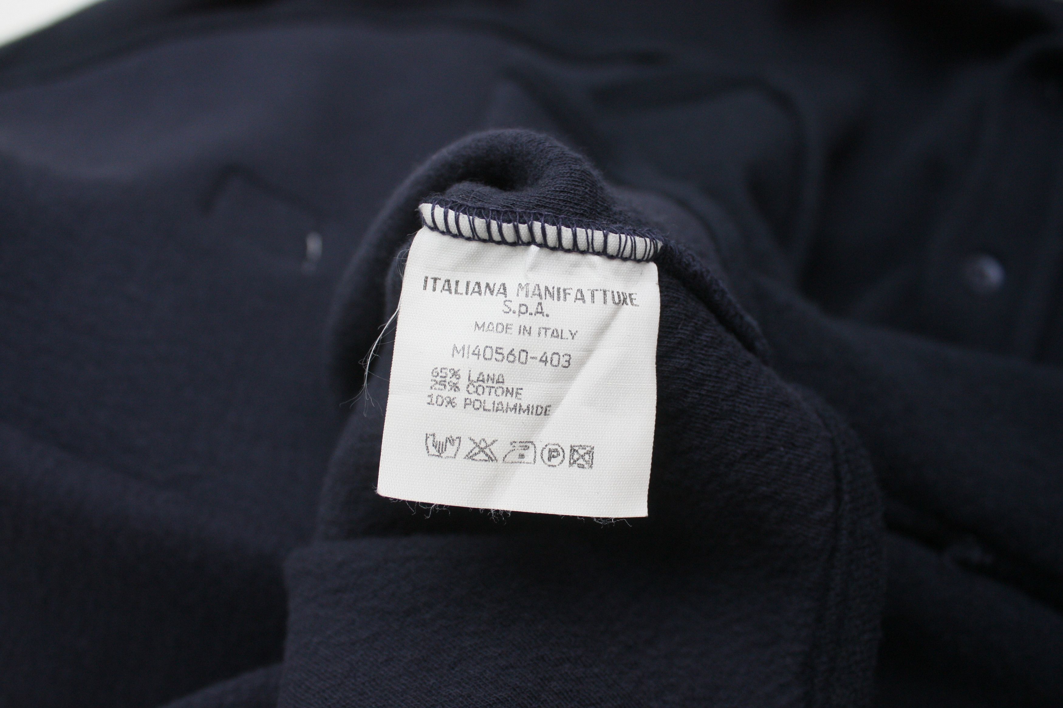 Ferre Ferre Jeans Vintage Wool Dark Navy Overshirt Made In Italy Size US M / EU 48-50 / 2 - 9 Thumbnail