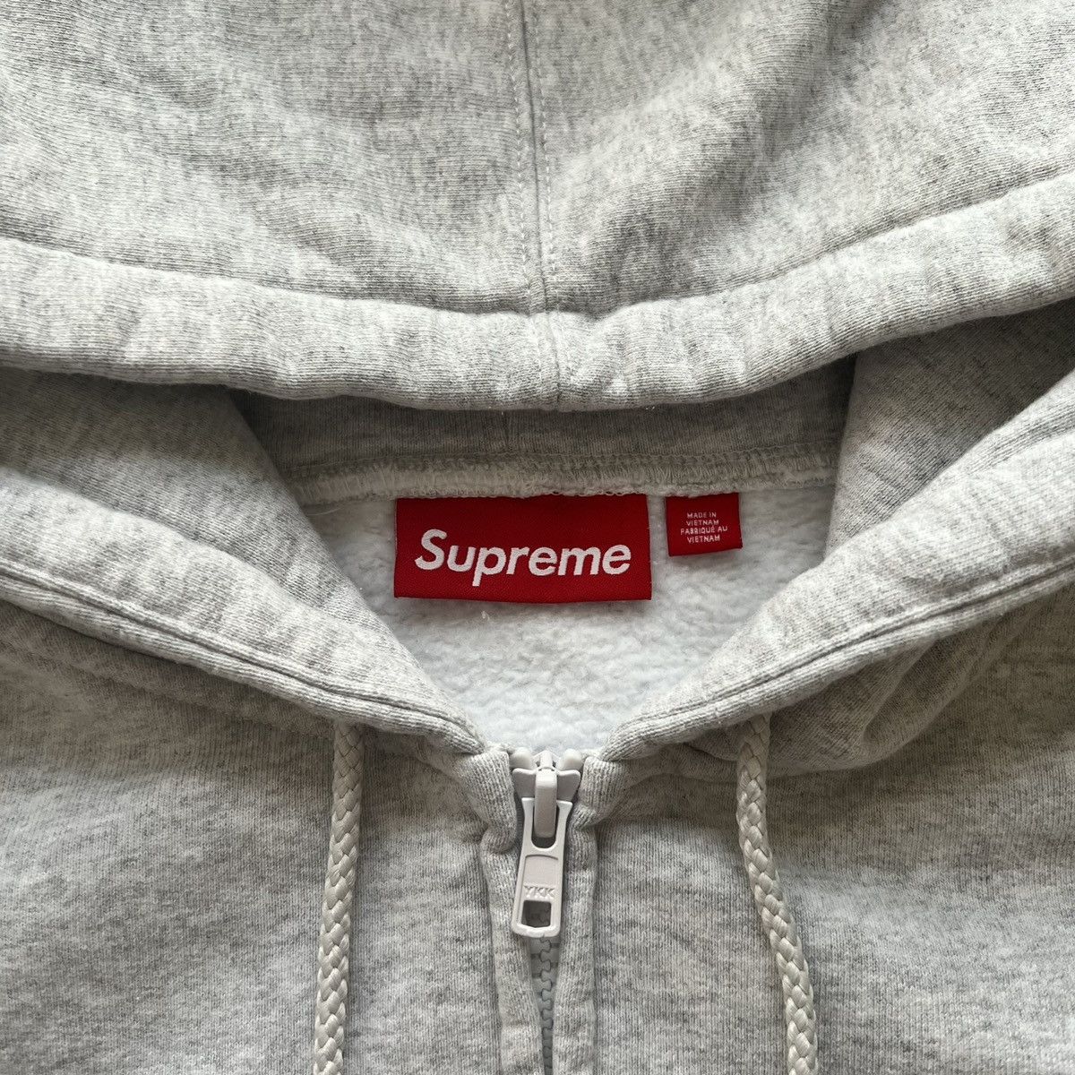 Supreme Supreme Work Zip Up Hooded Sweatshirt Grey XL | Grailed