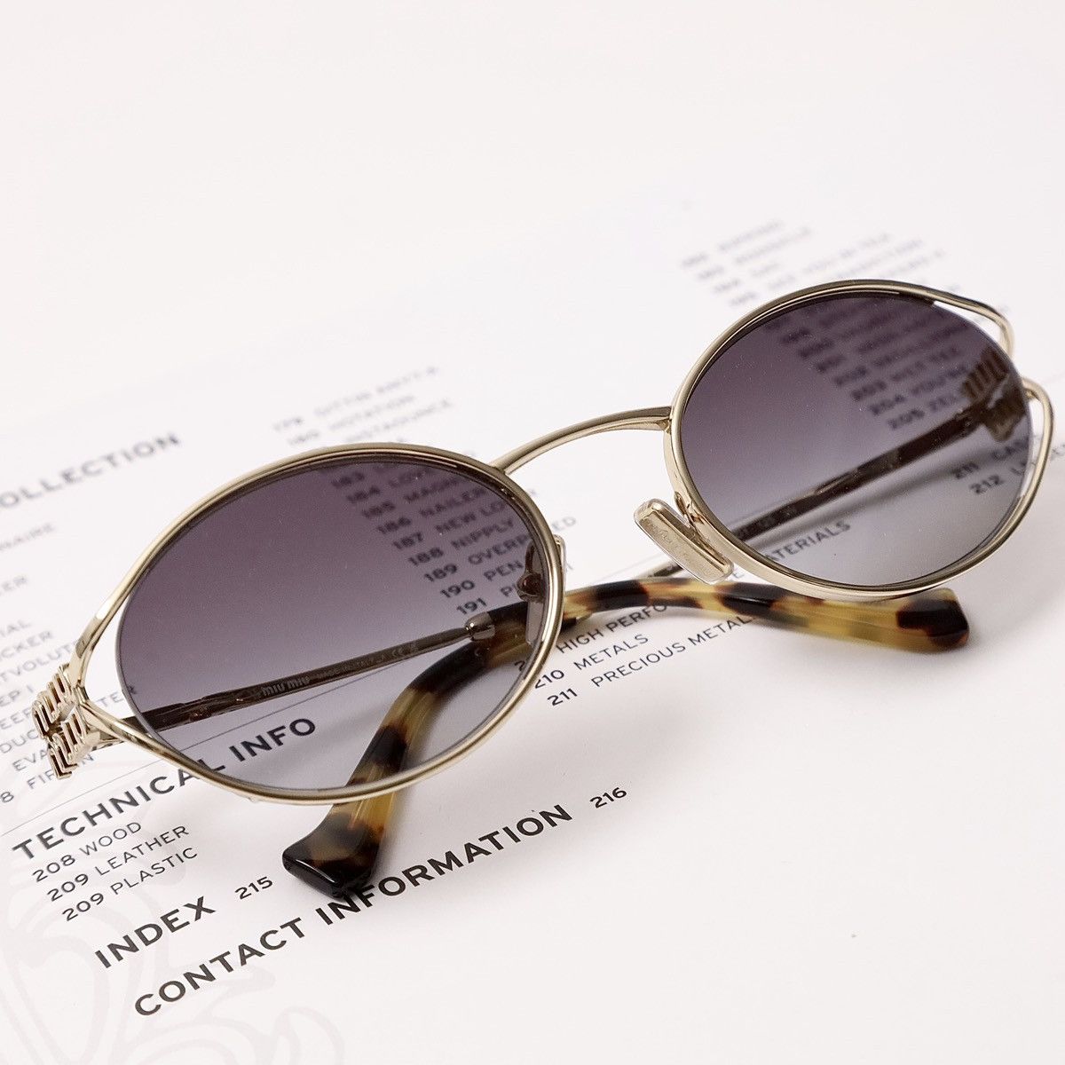 Miu Miu MIU MIU 0MU 52YS SUNGLASSES Size ONE SIZE - 6 Thumbnail