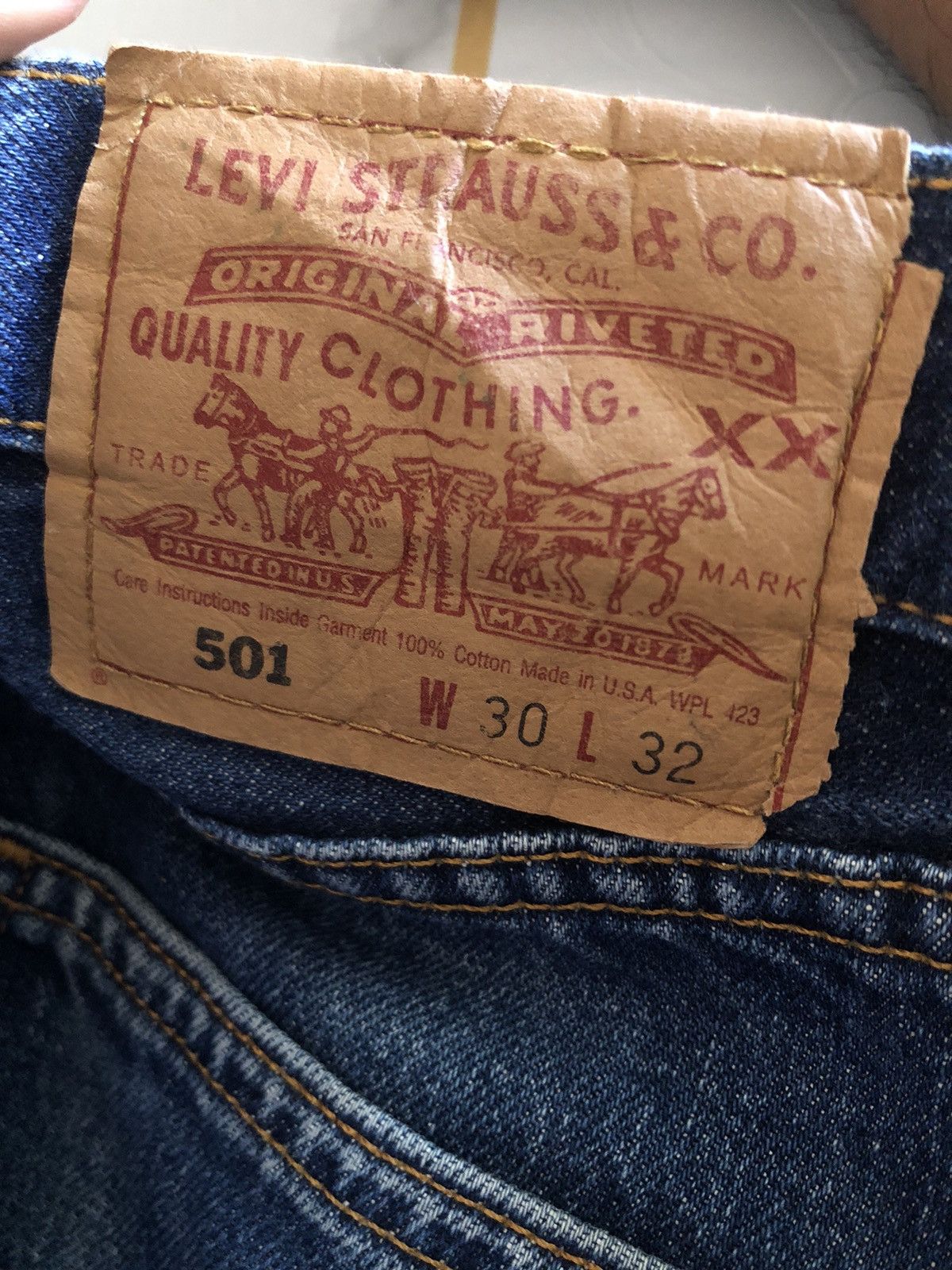 Levi's × Vintage Vintage Levis 501 Made In Usa Size US 29 - 7 Thumbnail