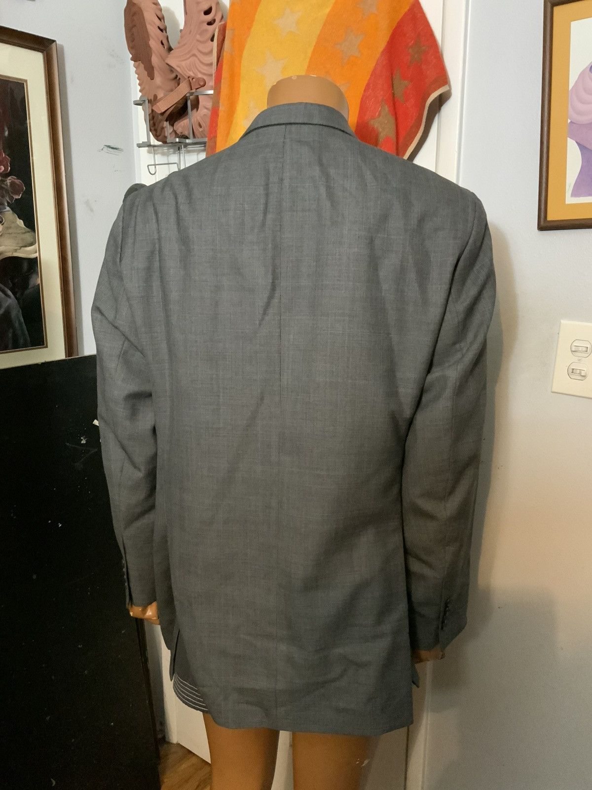 Designer Oliver Wicks 100 Year Wool Double Breasted Blazer Jacket Size 52R - 10 Thumbnail