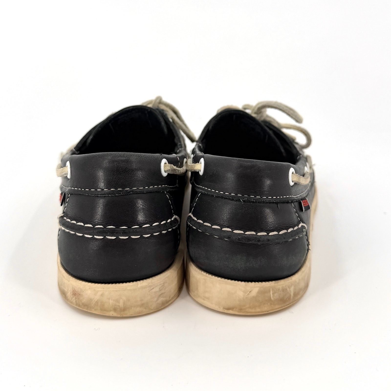 Sebago Sebago Navy Blue Genuine Leather Docksides Boat Shoes Size US 8 / EU 41 - 3 Thumbnail