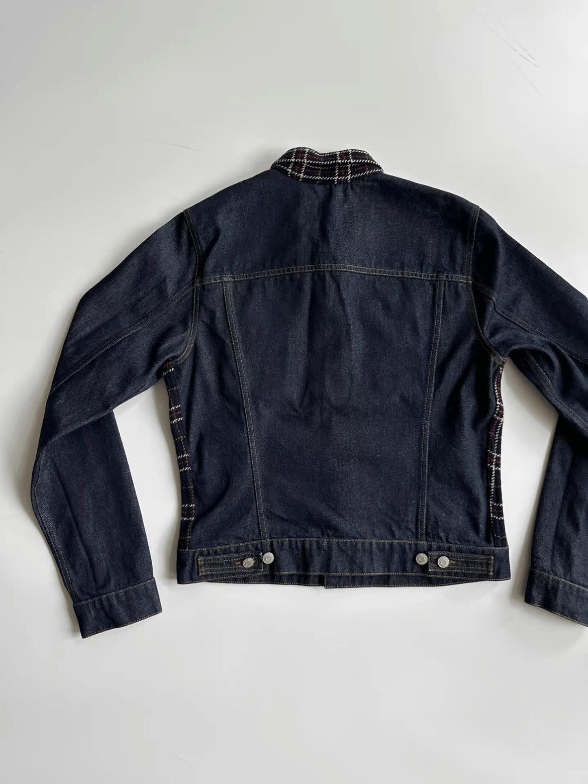 Dries Van Noten Dries Van Noten Plaid Joint Denim Jacket-2508 Size US M / EU 48-50 / 2 - 4 Thumbnail