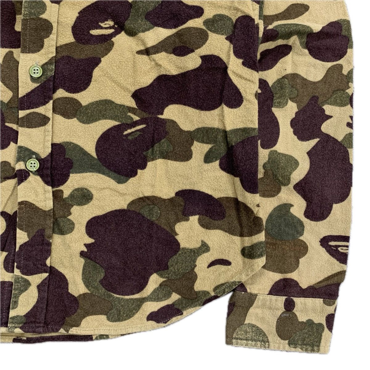 Bape × Vintage Vintage A Bathing Ape Iconic Camouflage Flanel Shirt Size US M / EU 48-50 / 2 - 4 Thumbnail