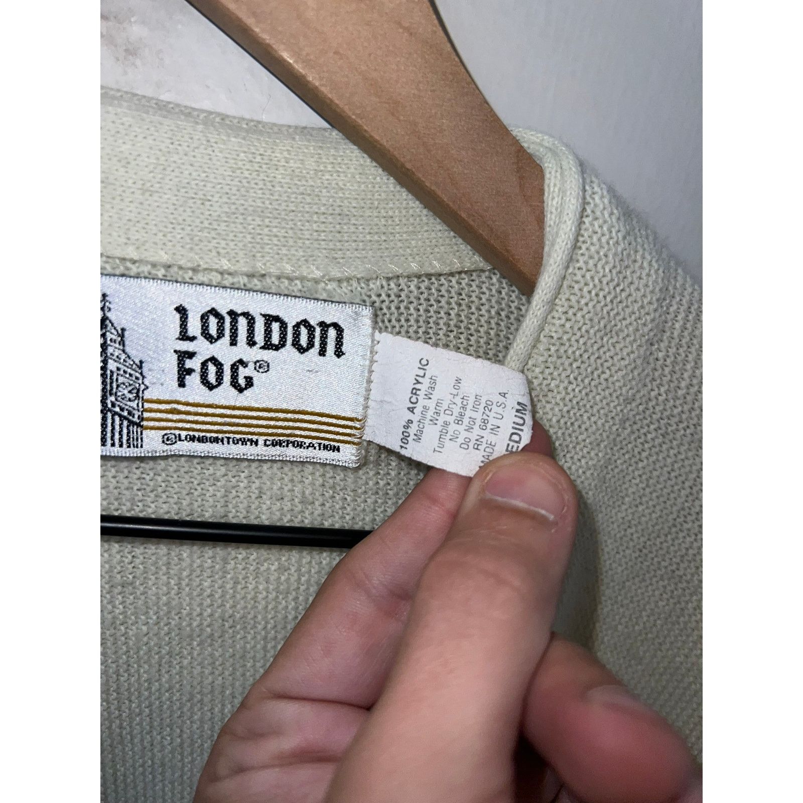 London Fog Vintage London Fog USA Made Brown Beige Cardigan Sweater M Size US M / EU 48-50 / 2 - 10 Thumbnail