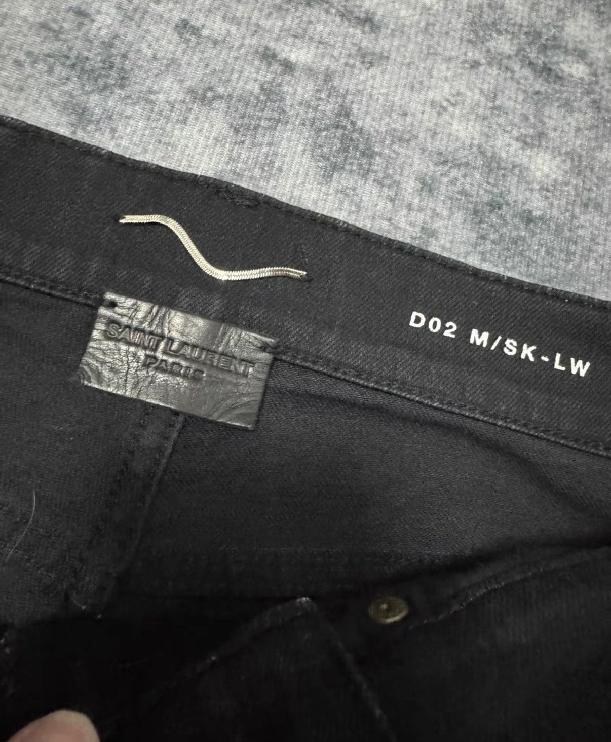 Saint Laurent Paris Saint Laurent 16FW Runway Distressed Frayed Hem Denim Jeans Size US 29 - 5 Thumbnail