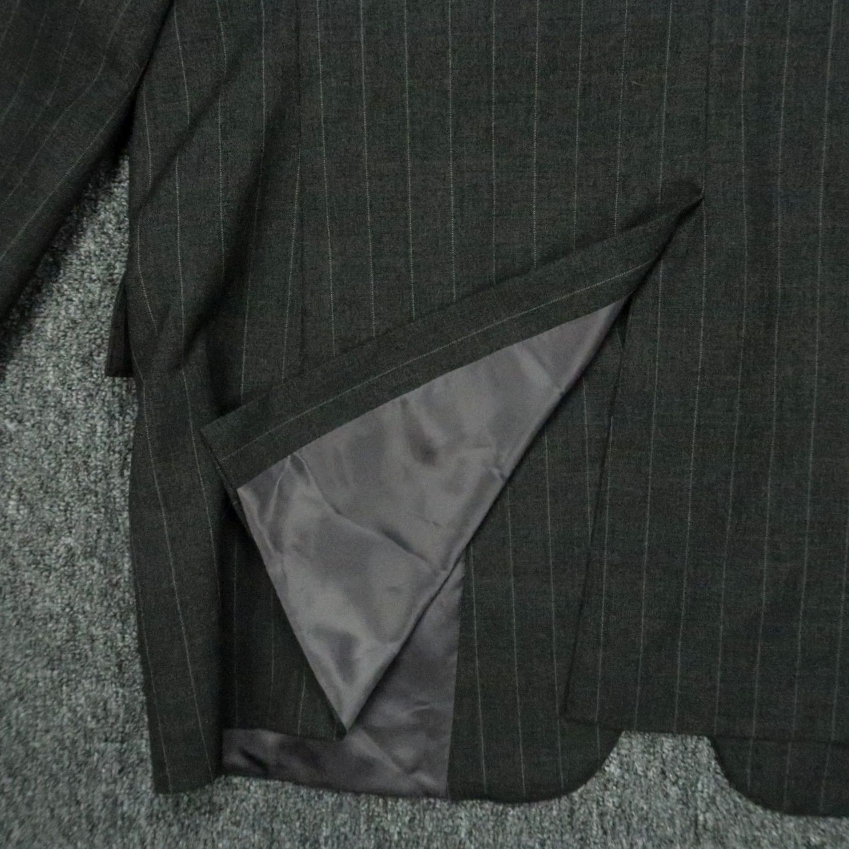 Polo Ralph Lauren VINTAGE Polo Ralph Lauren Blazer Men 44L Gray Wool Pinstripe Striped 2 Piece Blazer Mens Size US XXL / EU 58 / 5 - 6 Thumbnail