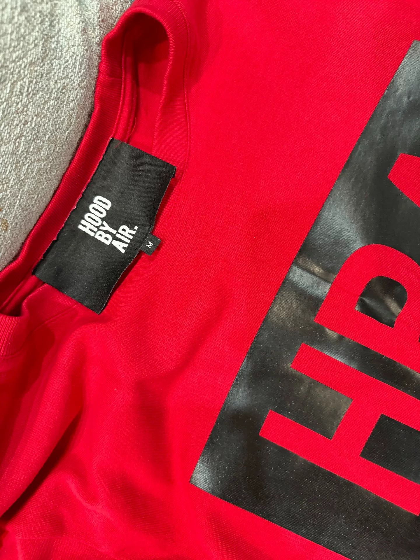Hood By Air Hood By Air HBA Graphic Tour Hoodie Black Red | Grailed
