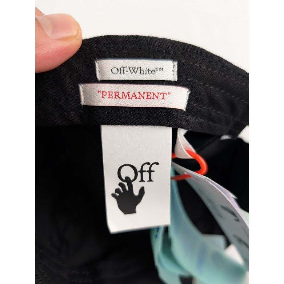 Off-White o1rshd1 Q:2 / Arrow Baseball Cap in Black / White Size ONE SIZE - 7 Thumbnail
