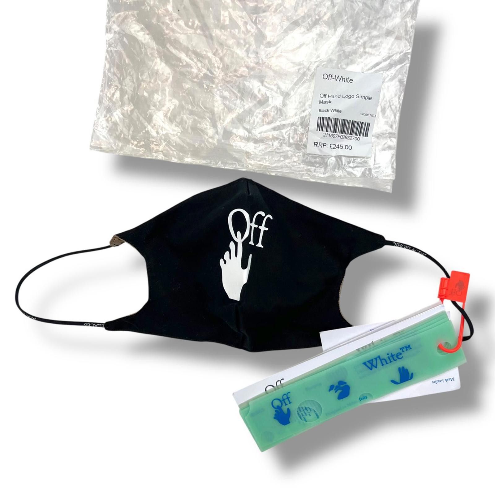 Off-White Off-White Hand Logo Simple Face Mask Size ONE SIZE - 1 Thumbnail